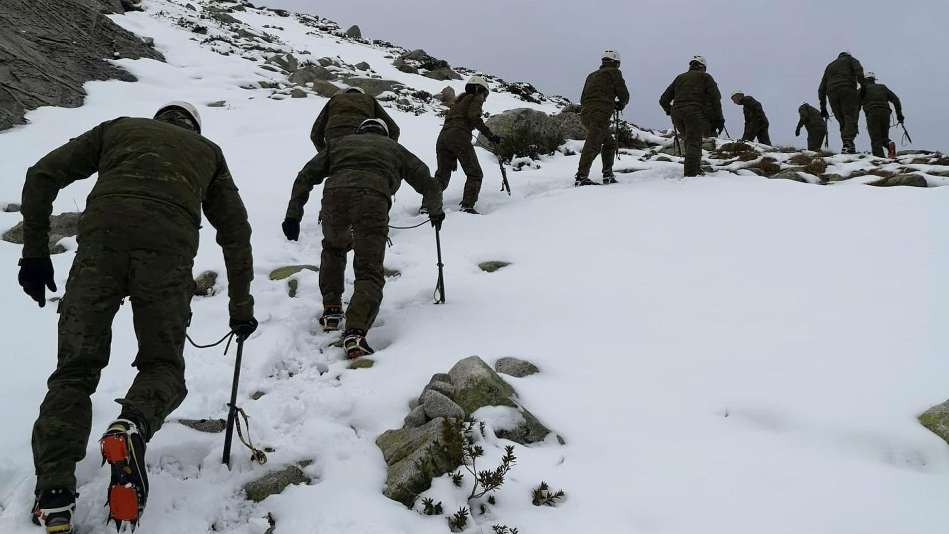Foto de unas maniobras militares anteriores en el Pirineo aragonés