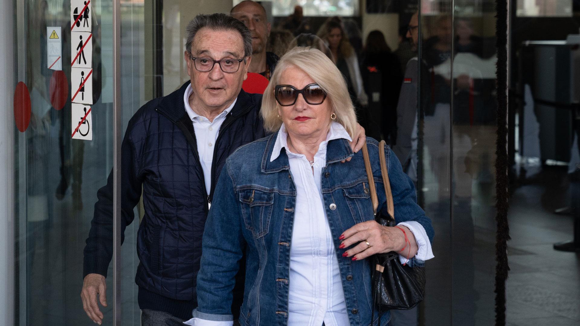 El exvicepresidente del Comité Técnico de Árbitros (CTA)  José María Enríquez Negreira sale de la Ciutat de la Justícia tras acogerse a su derecho a no declarar por presuntamente recibir pagos del FC Barcelona
