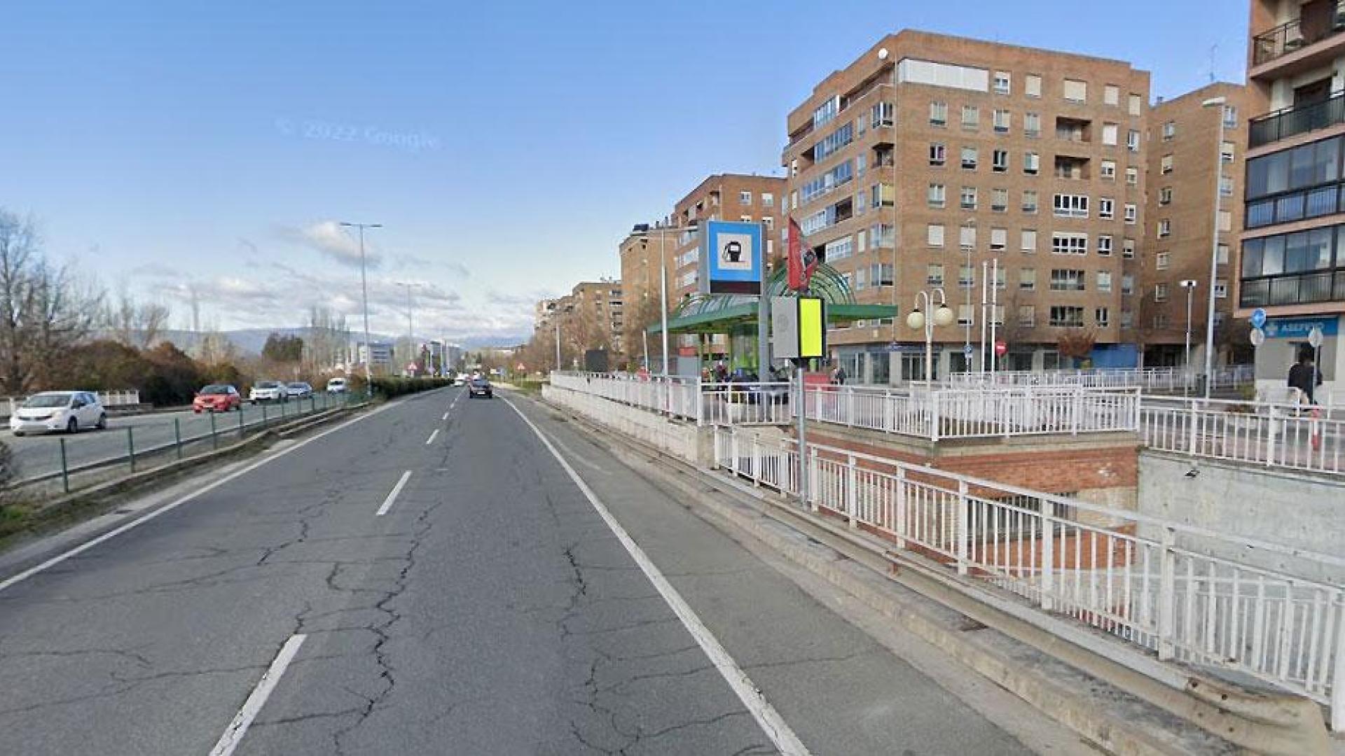 Radar situado en la calle Esquíroz de Pamplona