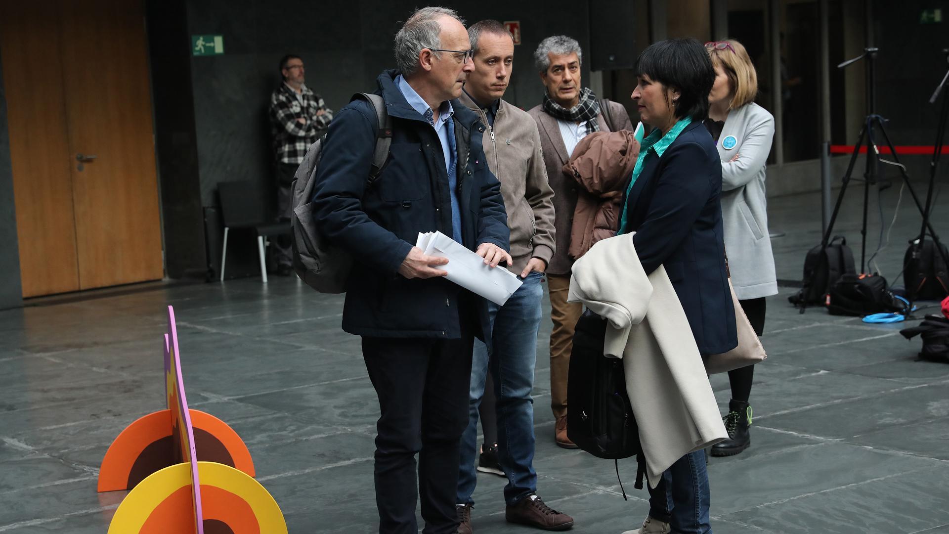 Adolfo Araiz, Mikel Zabaleta, Txomin González y Laura Aznal