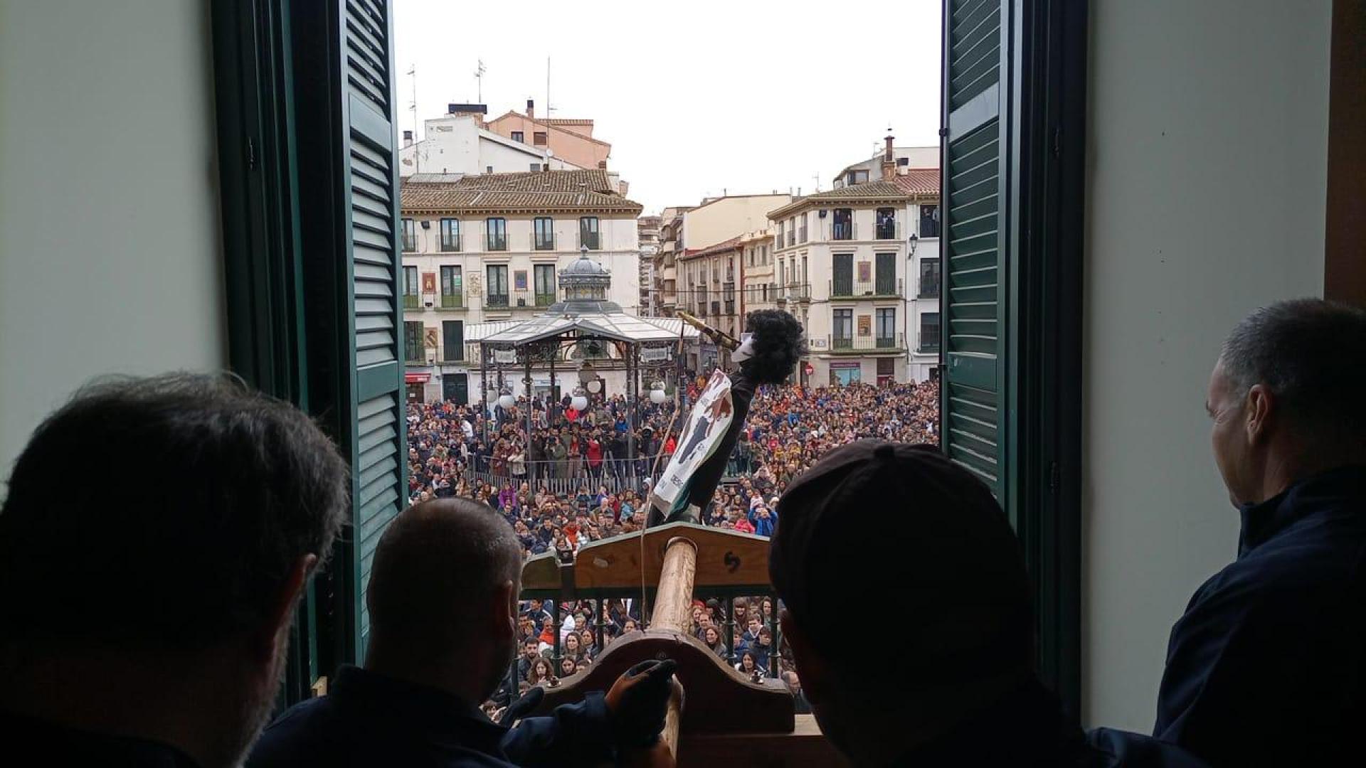 Vídeo del Volteo del Volatín de Tudela desde la Casa del Reloj