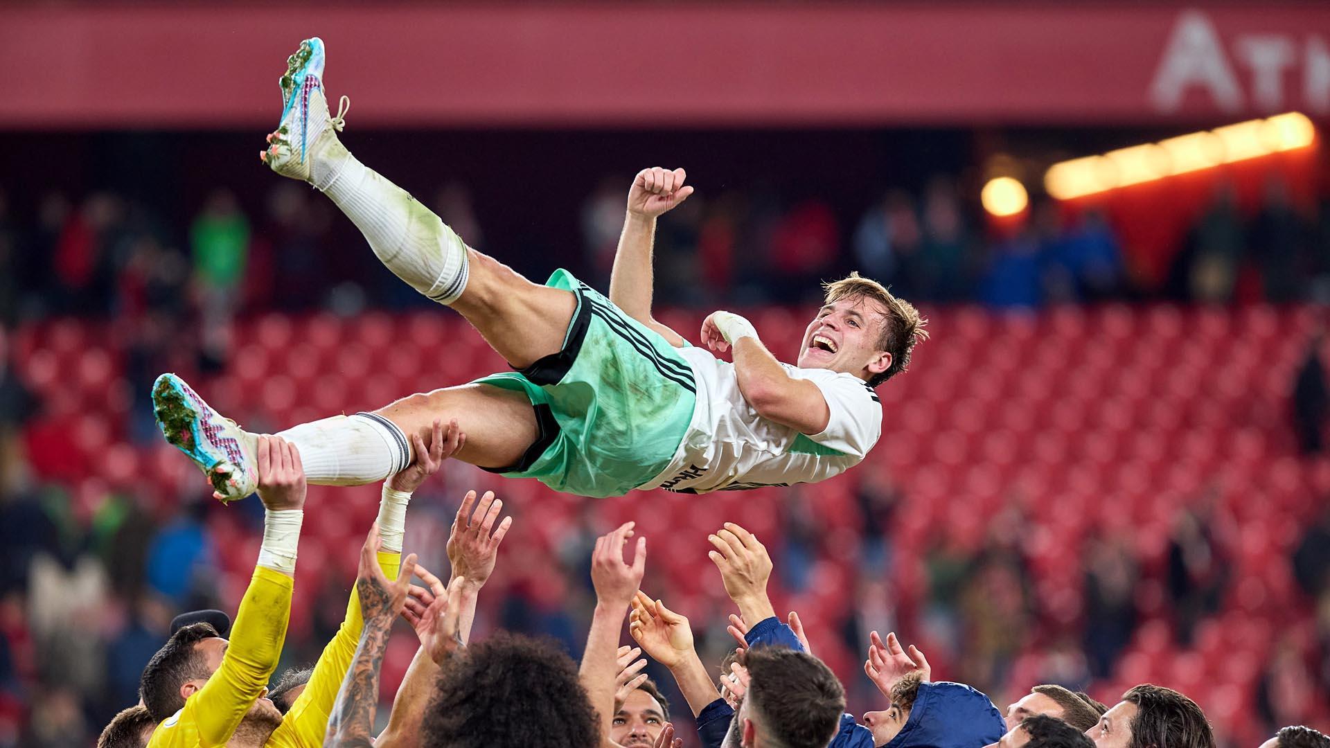 Un año del gol de Pablo Ibáñez en la semifinal de Copa en San Mamés