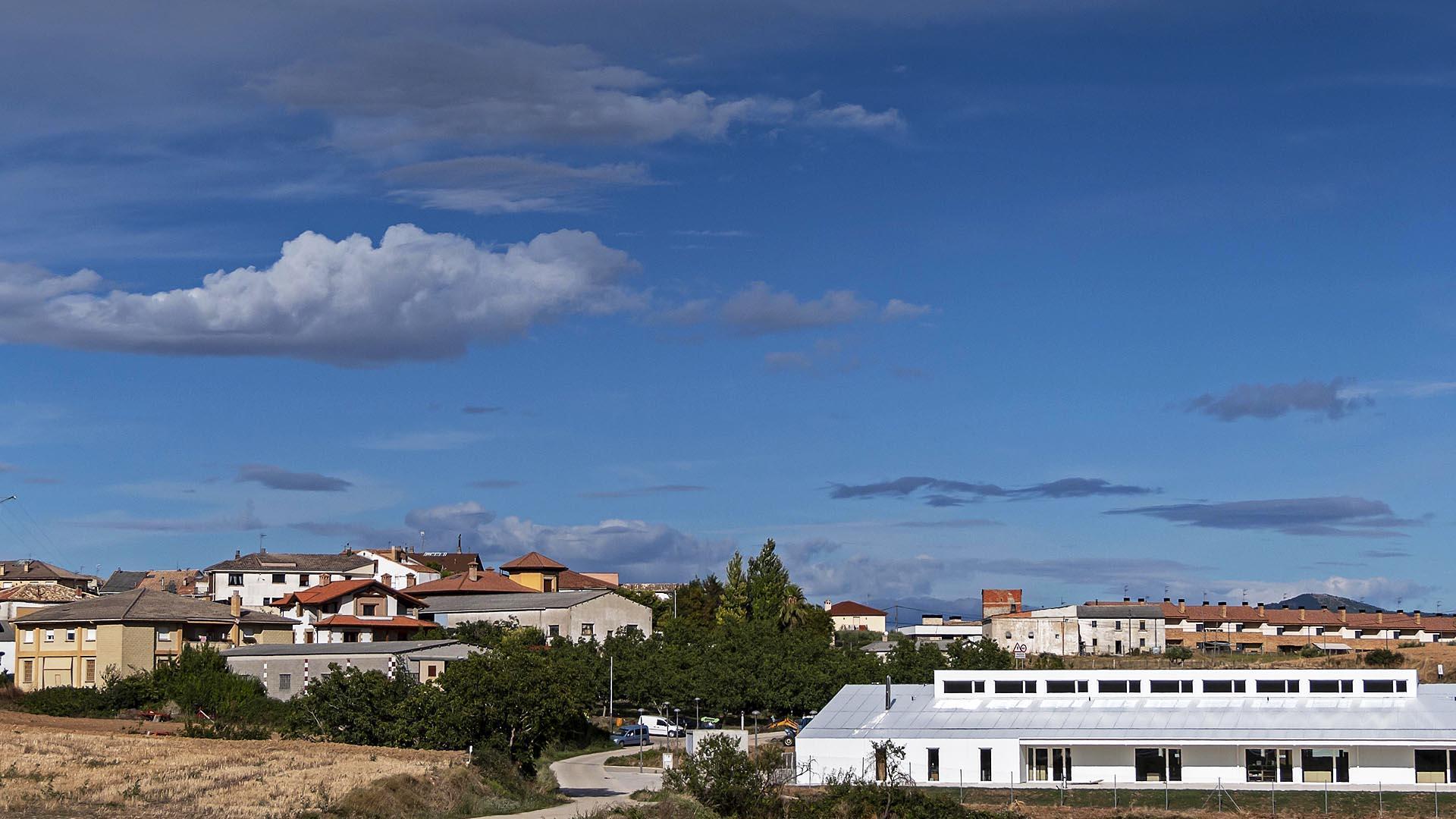 Imagen de la escuela rural situada en Abárzuza, un edificio inaugurado en septiembre de 2020./