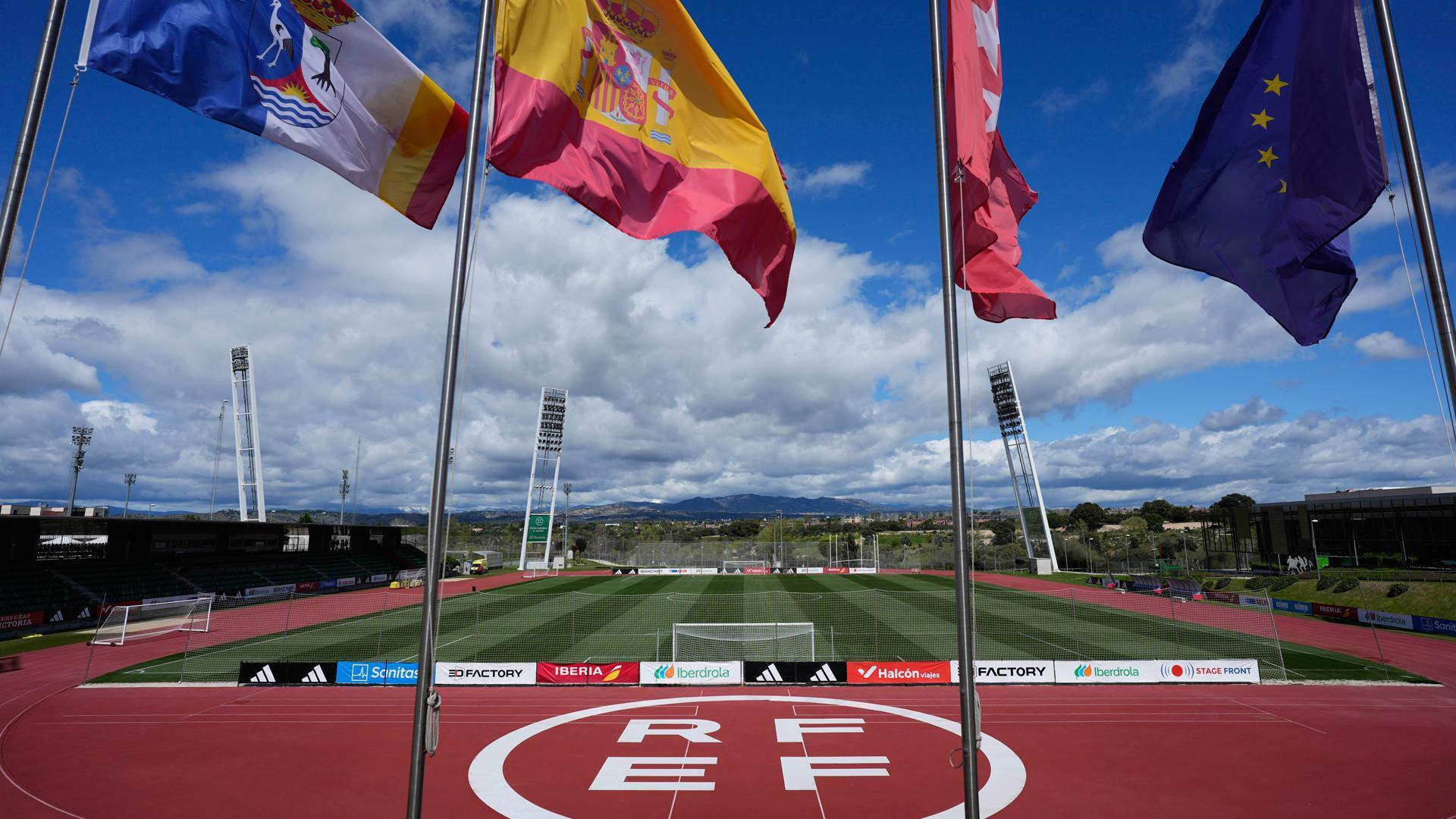 Campos de la Real Federación Española de Fútbol (RFEF), este miércoles en la Ciudad del Fútbol de Las Rozas