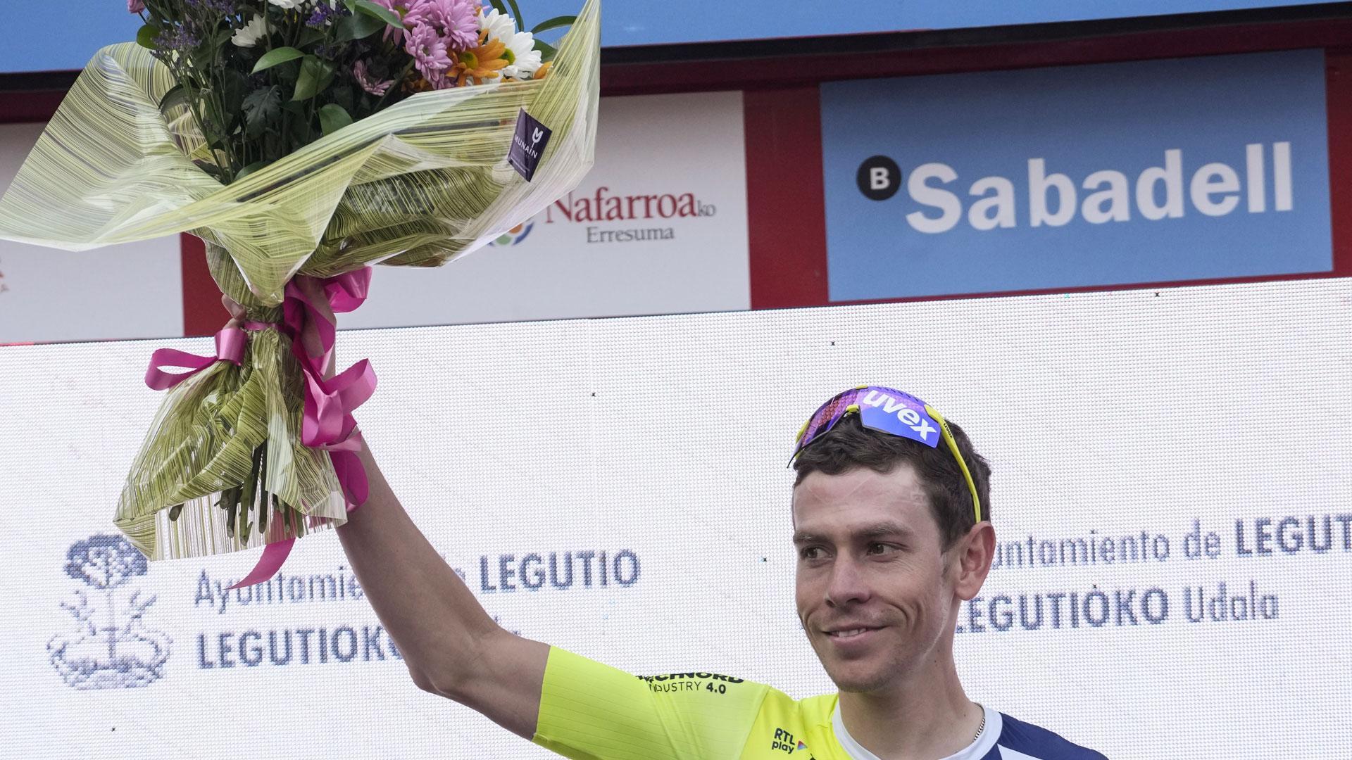 El corredor del equipo Intermarché-Wanty, Louis Meintjes, se ha proclamado vencedor de la cuarta etapa de la Itzulia entre Etxarri Aranatz y Legutio