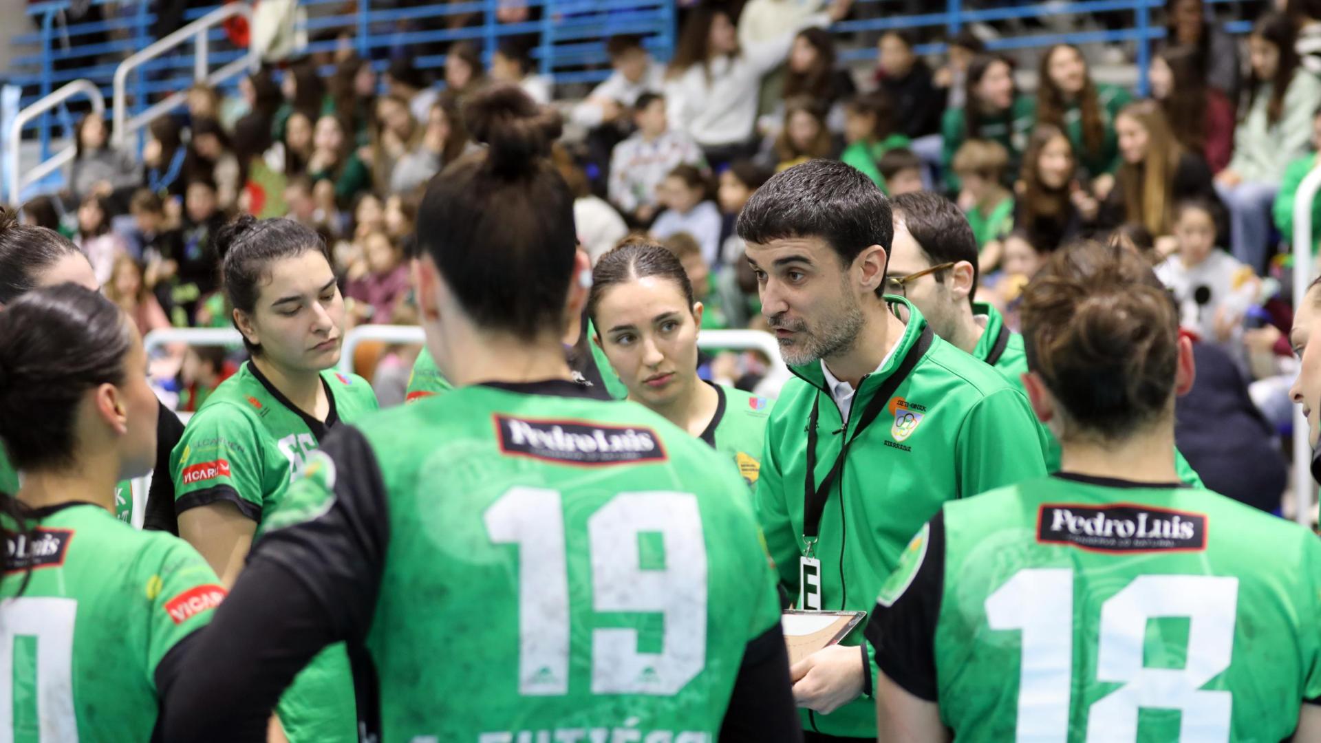 Miguel Etxeberria, en un partido con el Replasa Beti Onak