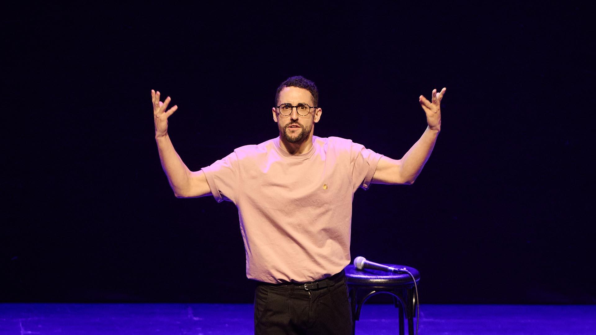 Galder Varas, en el escenario de Baluarte