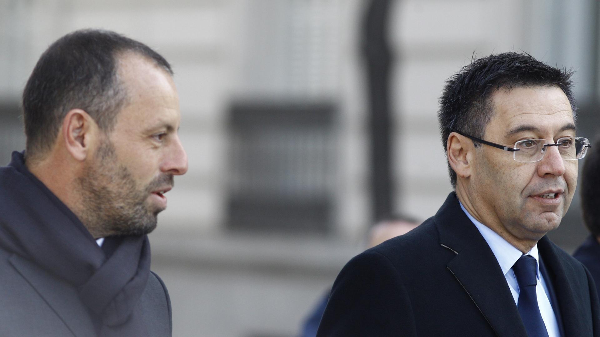 Josep Maria Bartomeu y Sandro Rosell llegan a la Audiencia Nacional