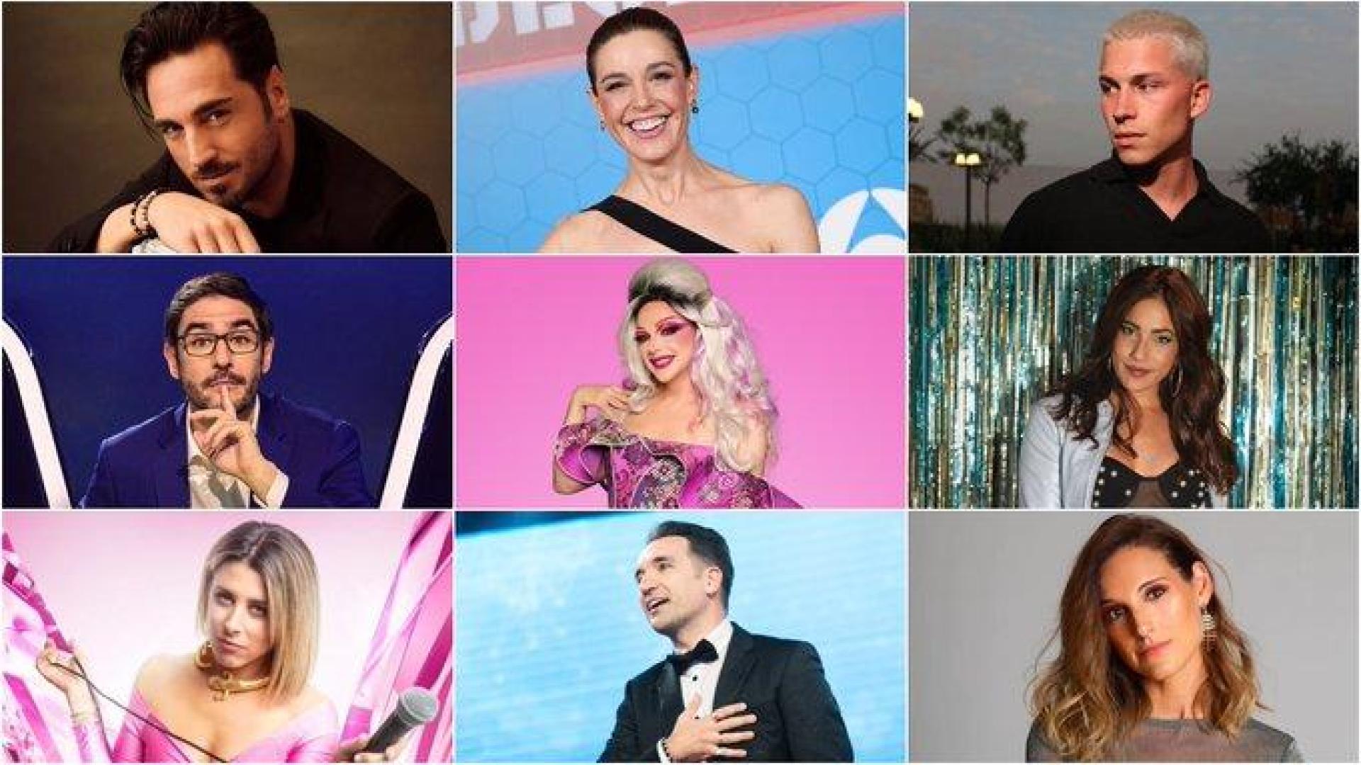 Los nueve participantes de la nueva edición de 'Tu cara me suena'