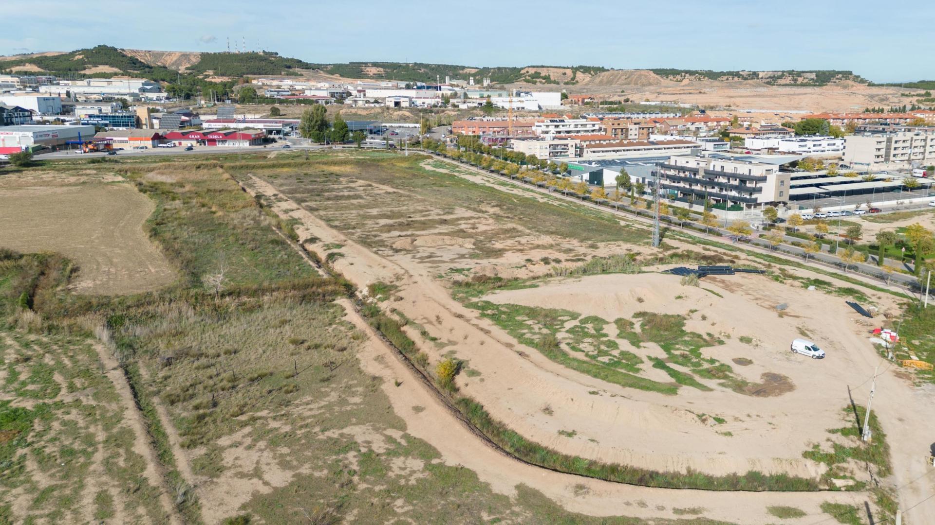 Parcela donde se ubicarán las ferias de las Fiestas de Tudela