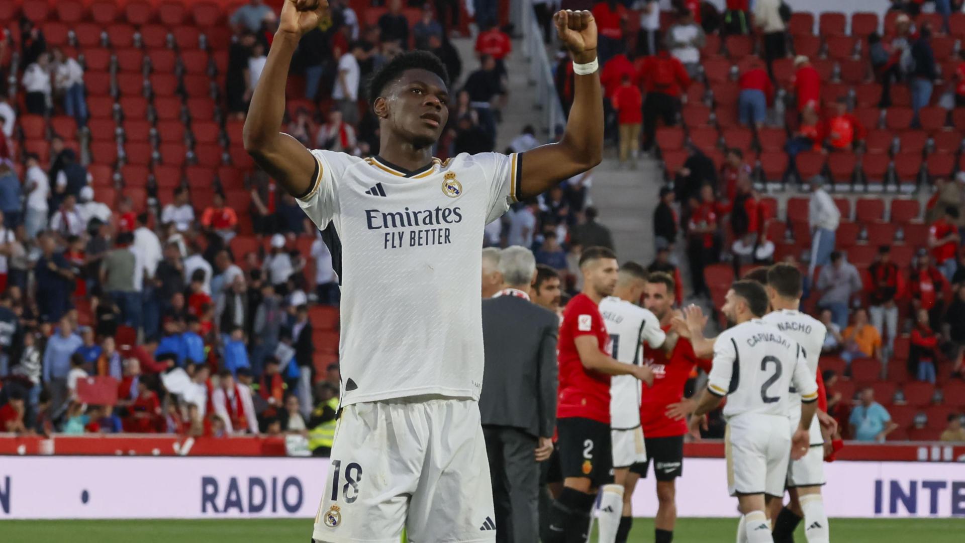 El centrocampista francés del Real Madrid, Aurelien Tchouameni, a la finalización del encuentro