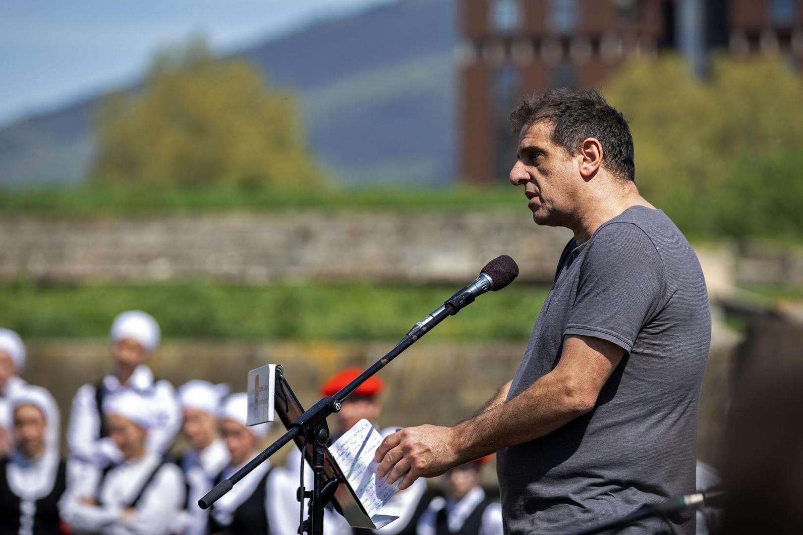 Homenaje en Pamplona a los navarros asesinados tras el golpe de Estado de 1936./