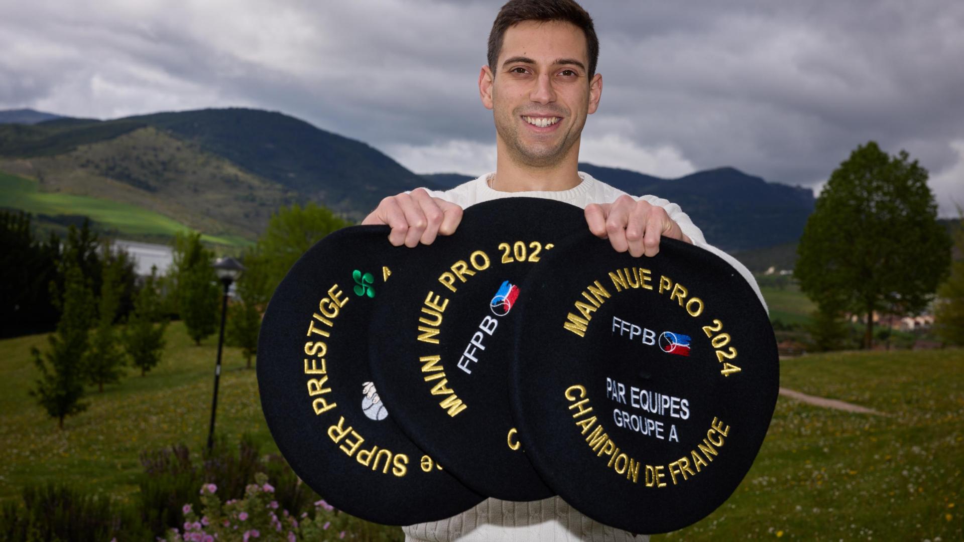 Luis Sánchez, navarro tricampeón de Francia de trinquete.
