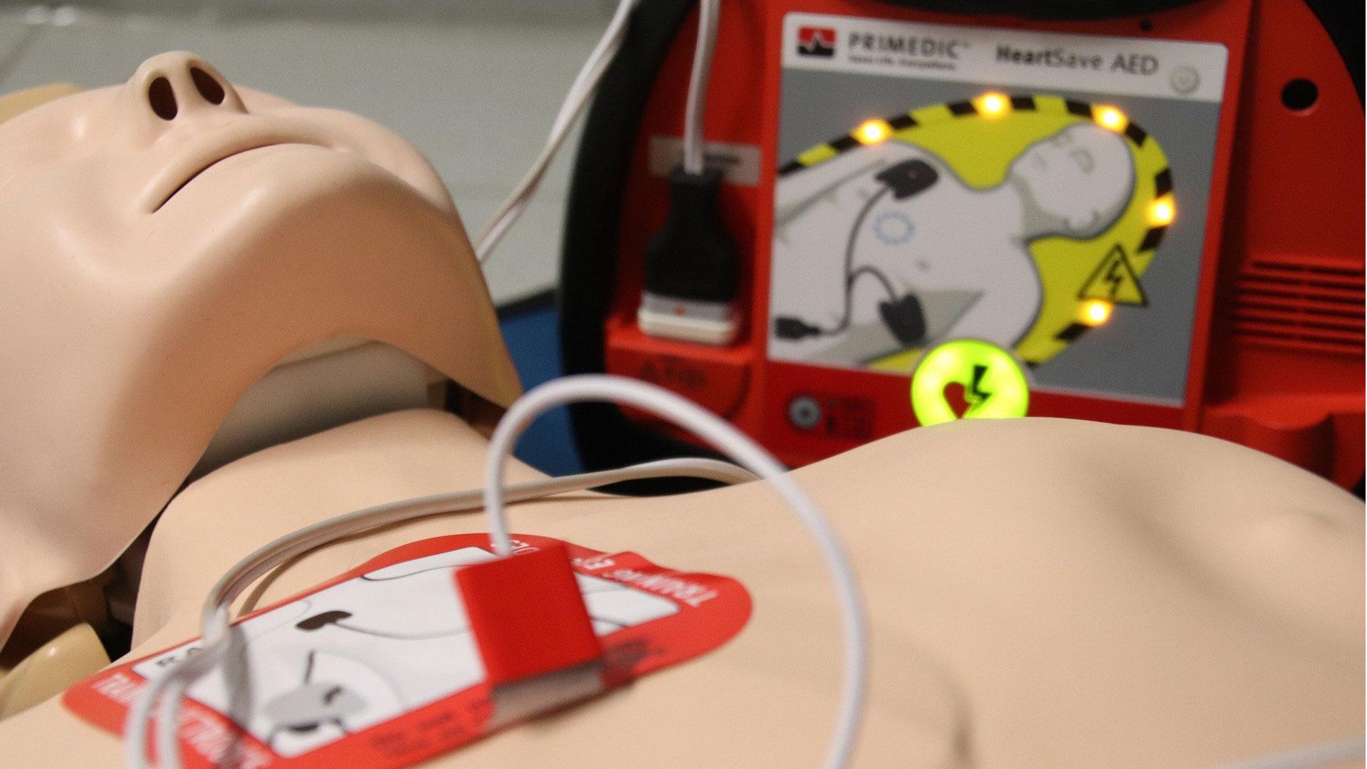 Muñeco sobre el que practicar una RCP en caso de infarto