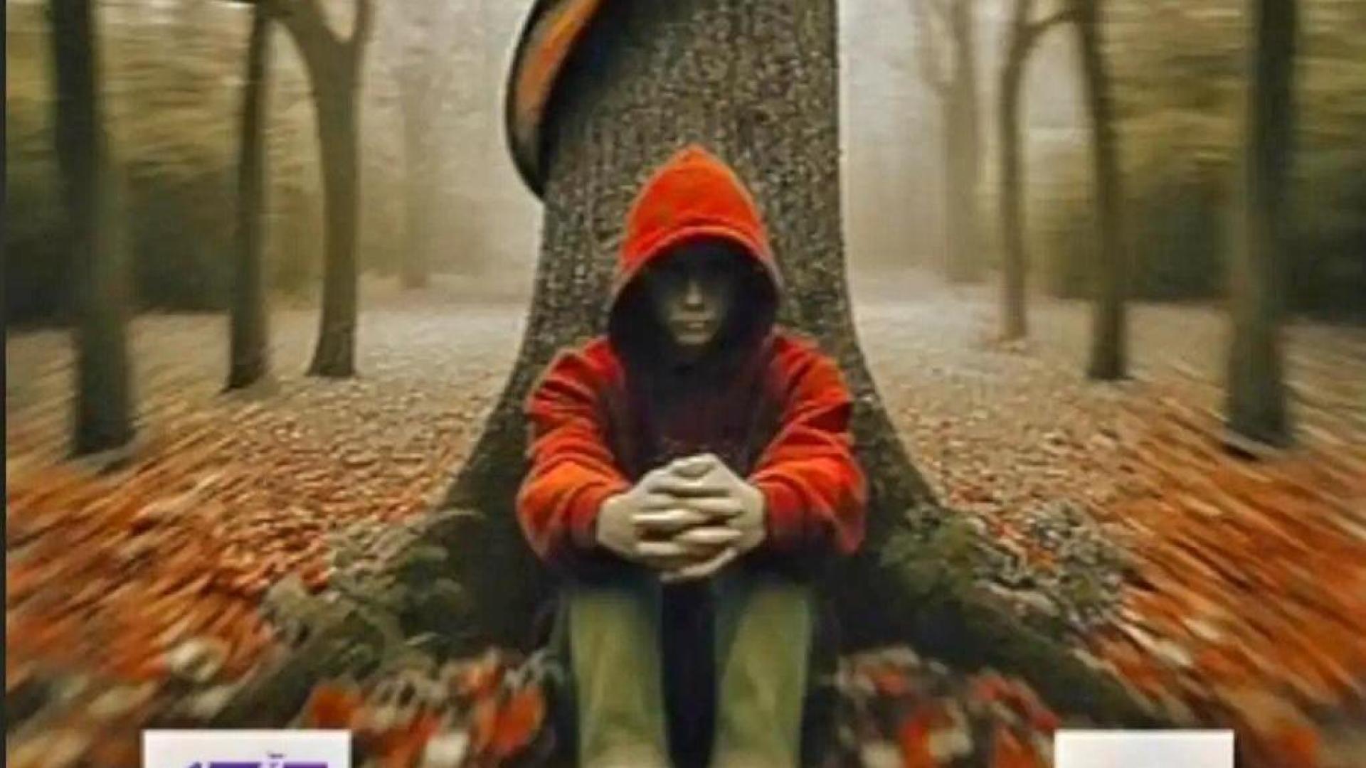 El cartel de 'Entre hojas caídas', uno de los cortos estrenados en 'Bachicine' del IES Plaza de la Cruz