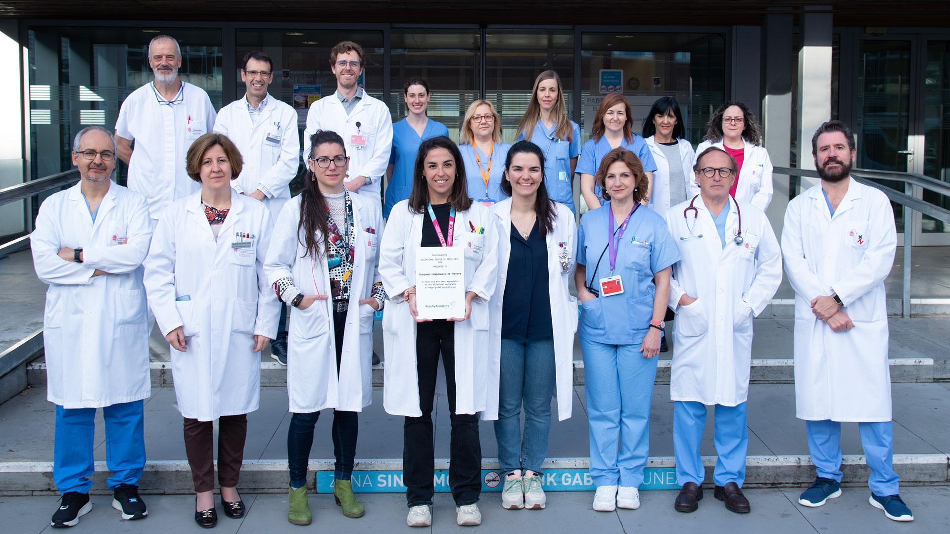 Equipo de radioterapia del Hospital Universitario de Navarra