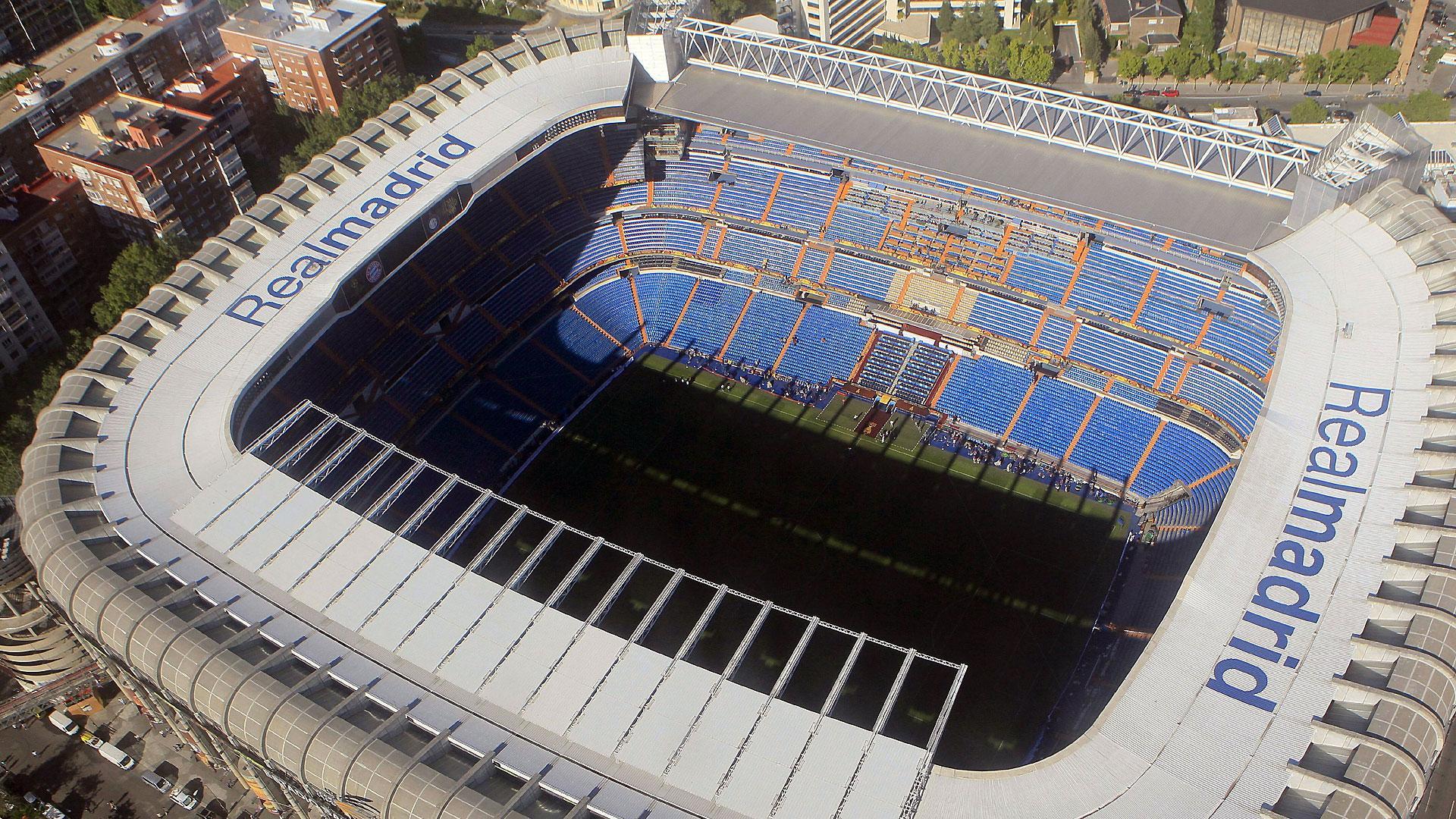 Vista del estadio Santiago Bernabéu en el año 2010