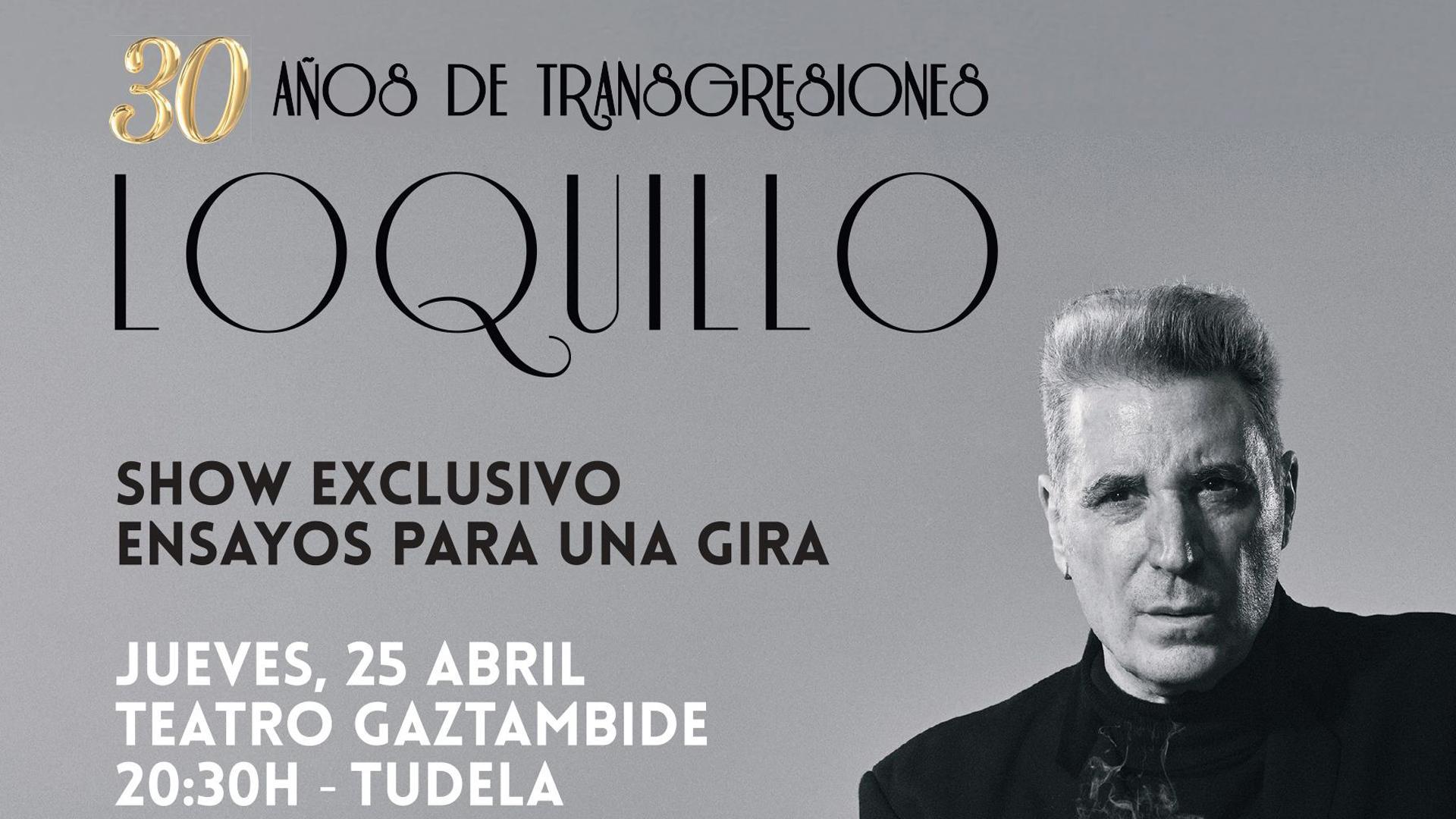 Loquillo presenta este jueves en el teatro Gaztambide un adelanto de su nueva gira