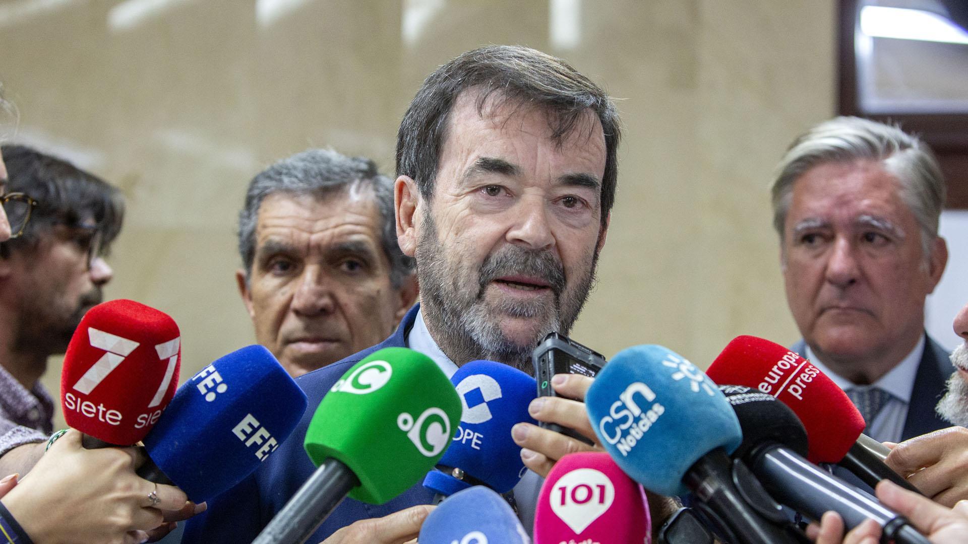 Vicente Guilarte, presidente del Consejo General del Poder Judicial, atiende a los medios en una fotografía reciente