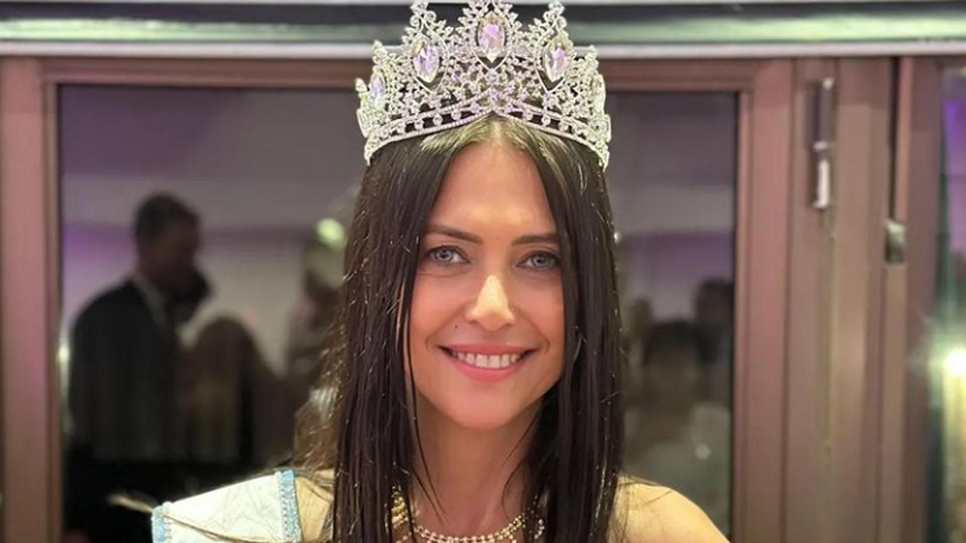 Alejandra Marisa Rodríguez, con la corona de Miss Universo Buenos Aires 2024