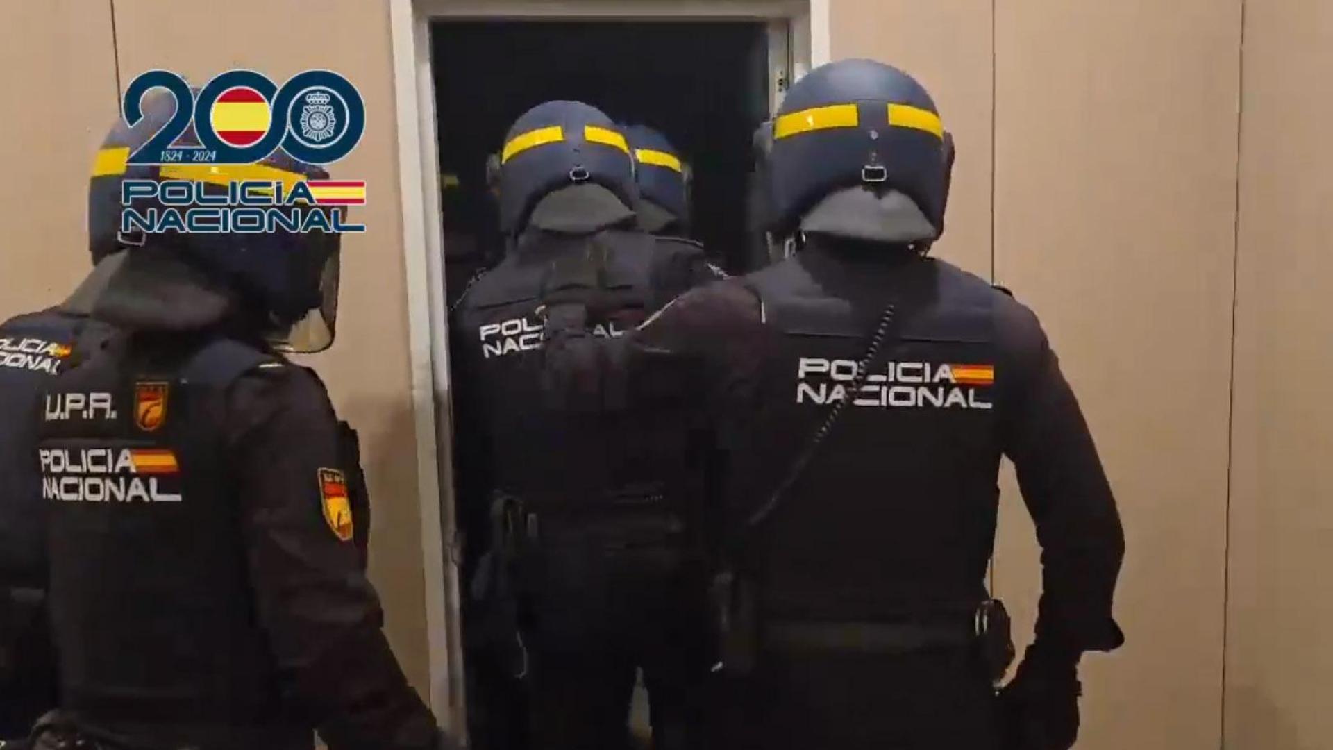La Policía Nacional efectuó varios registros en el transcurso de la operación