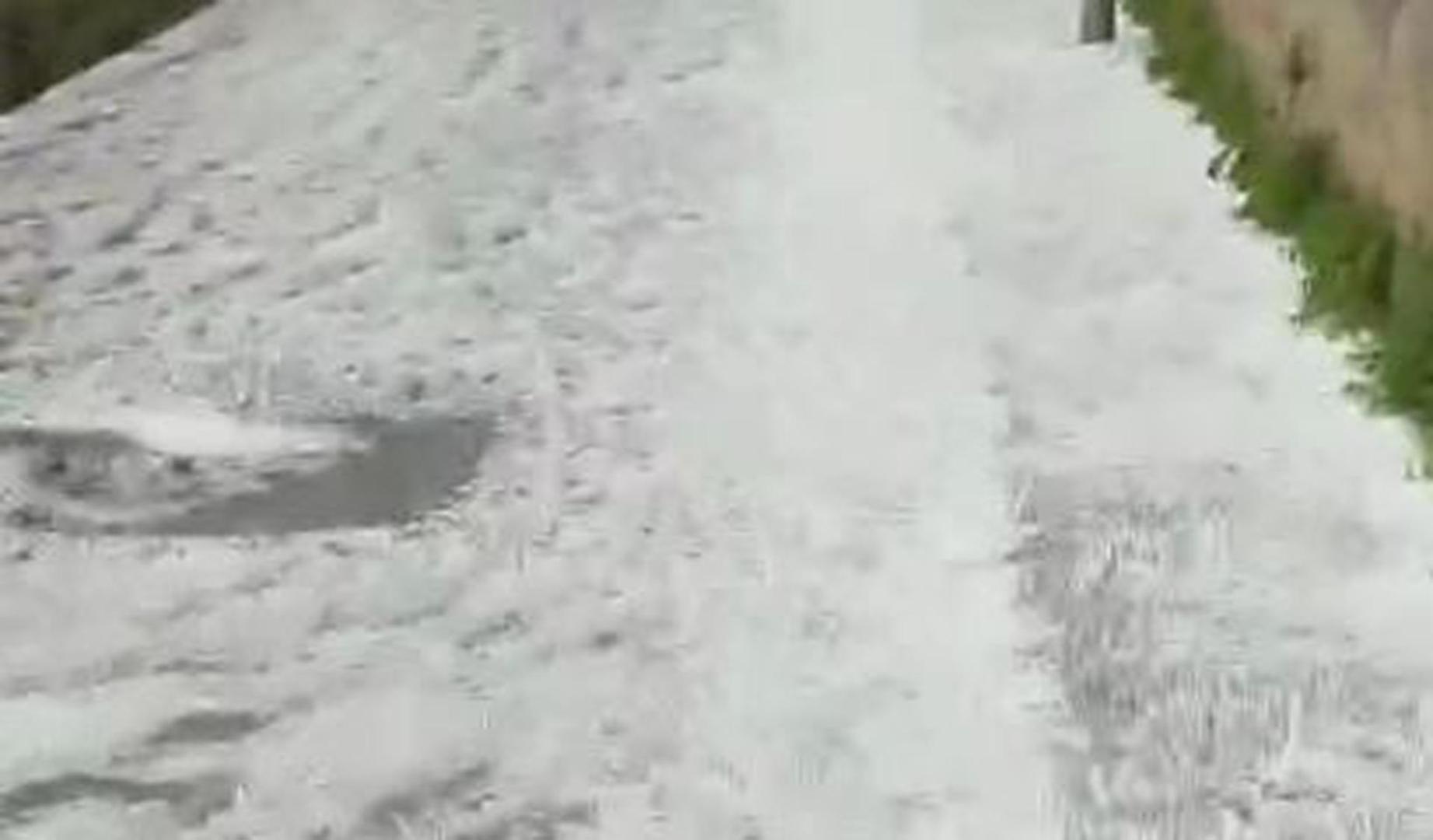 Vídeo de la granizada en Estella en el camino de Valdelobos