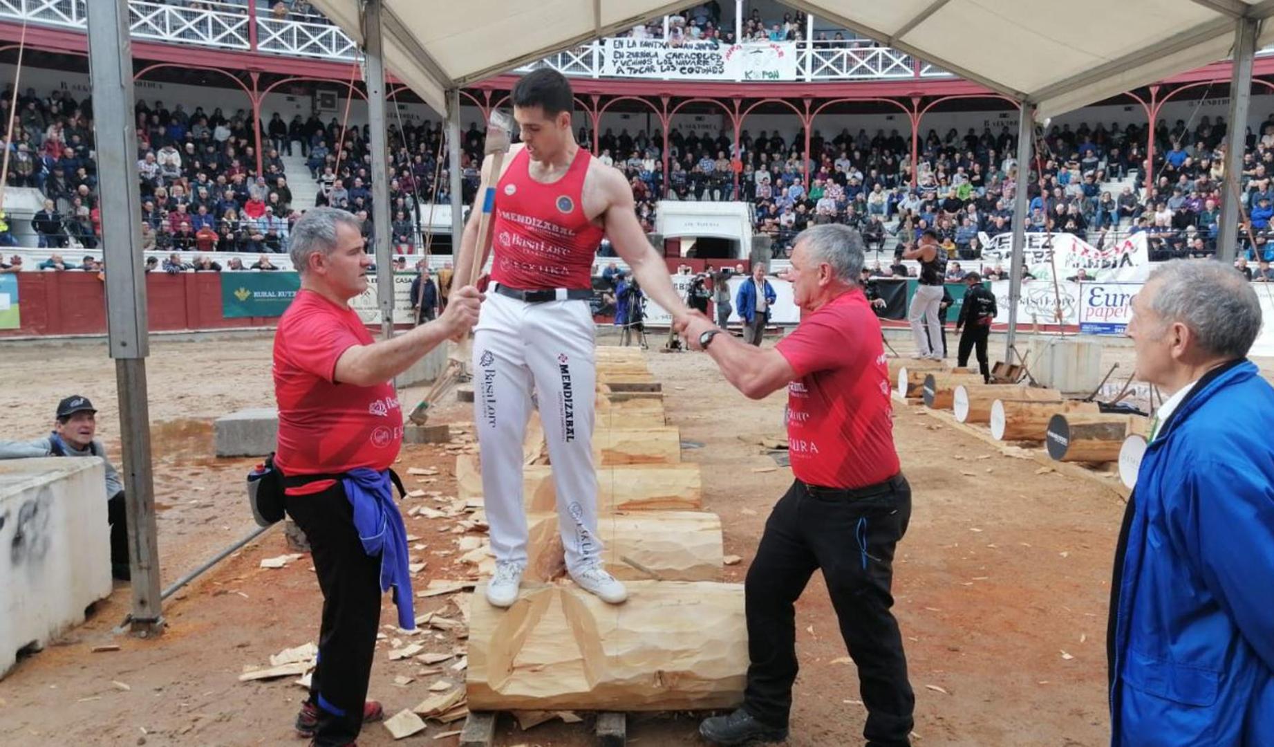 Txikia durante la prueba