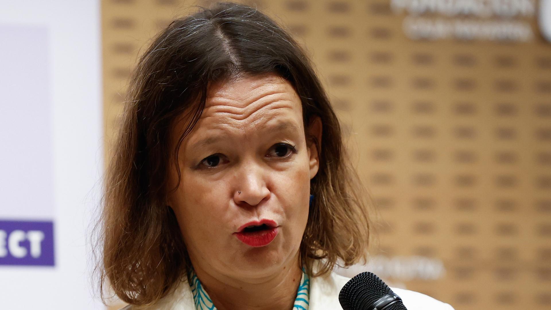 Fotografía de archivo, tomada el 11/10/2023, de la exministra Leire Pajín,