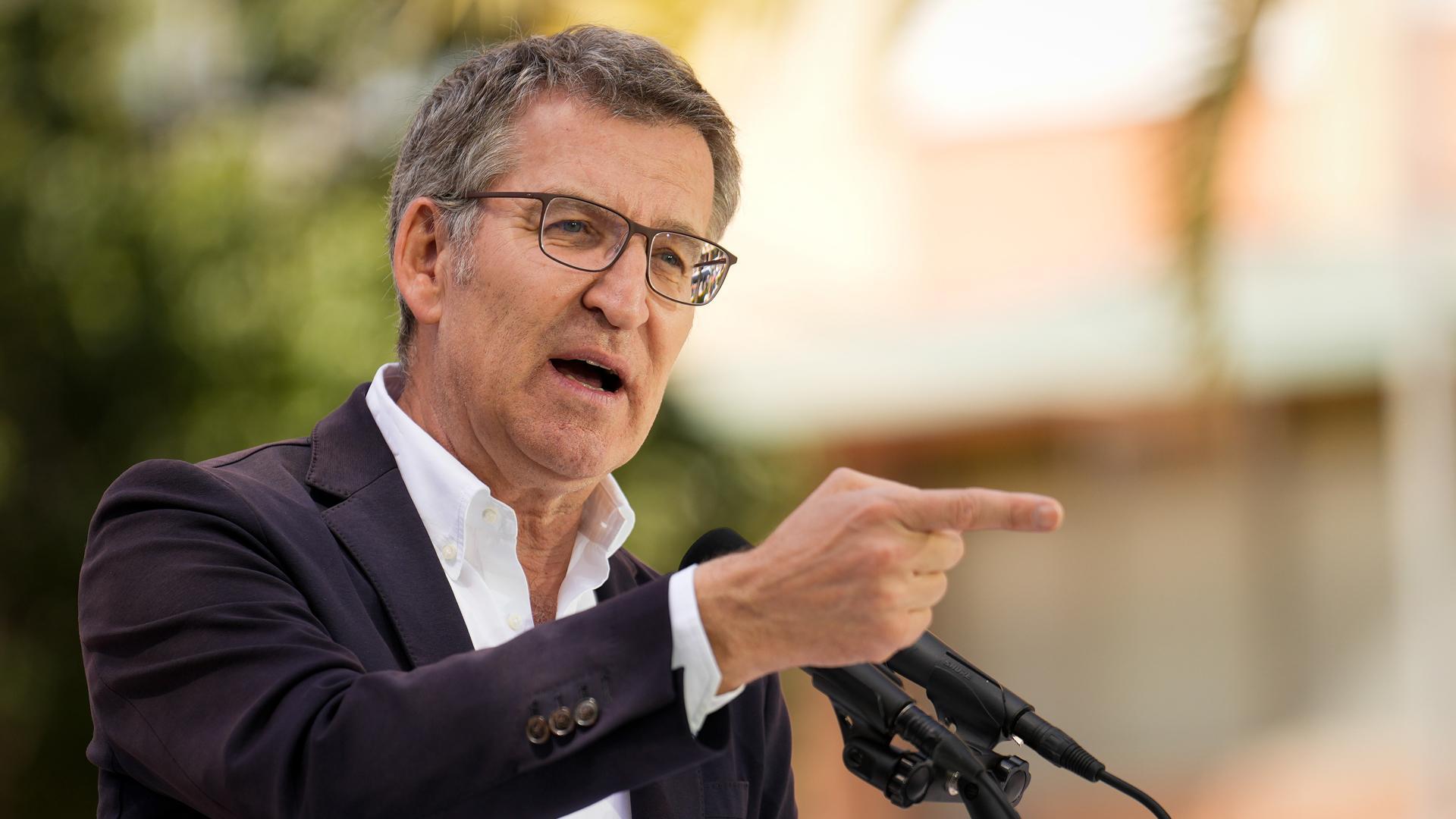 Alberto Núñez Feijóo, este sábado en Badalona