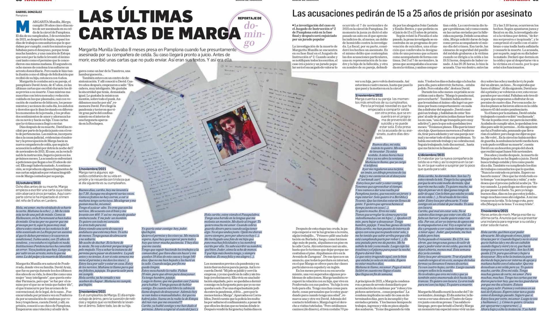 Las últimas cartas de Marga, de Gabriel González
