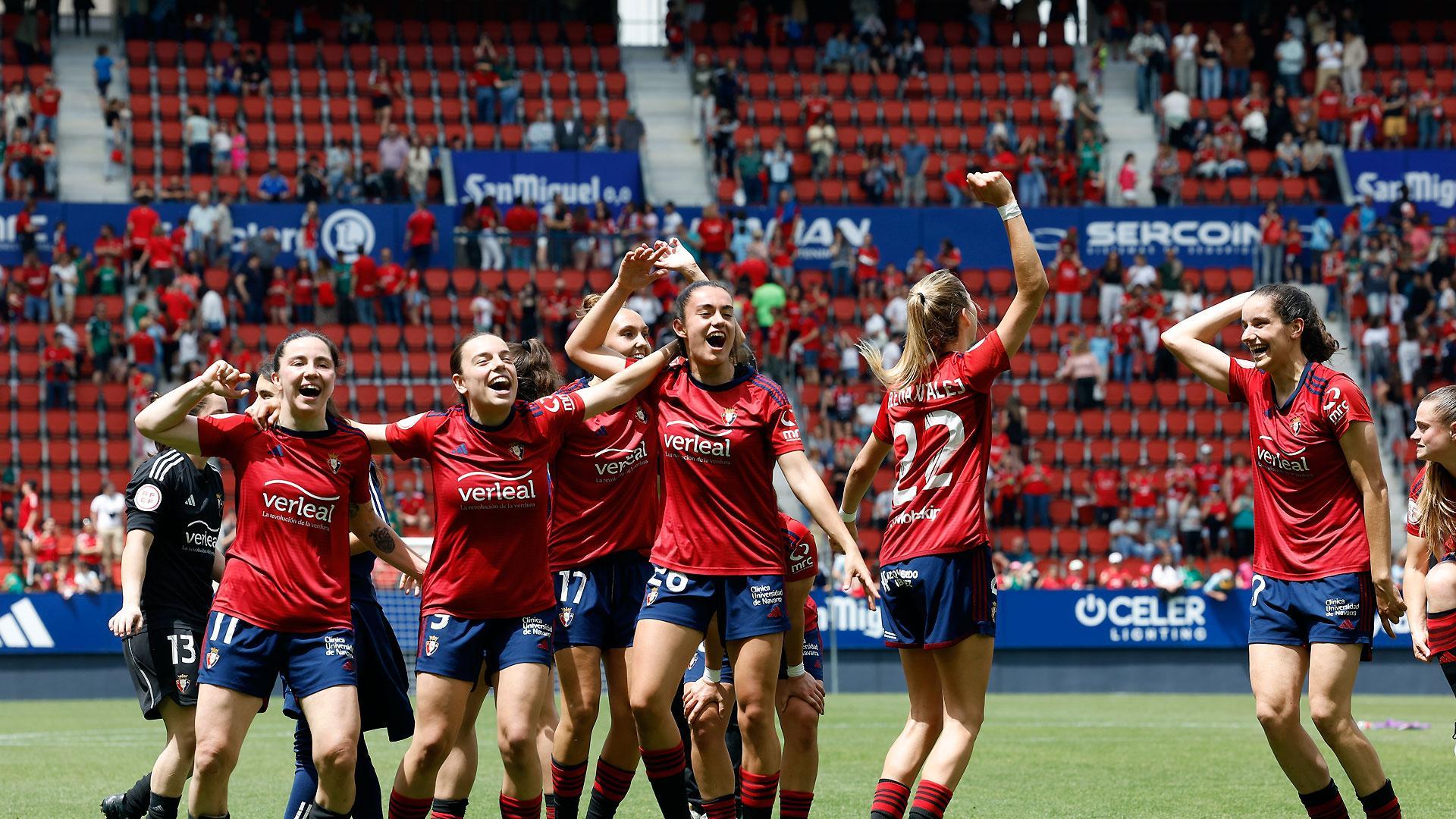 Un gol de Maite Valero en el tramo final del partido ha desequilibrado el encuentro de ida del playoff de ascenso a la Liga F disputado este domingo entre Osasuna y Espanyol en El Sadar.