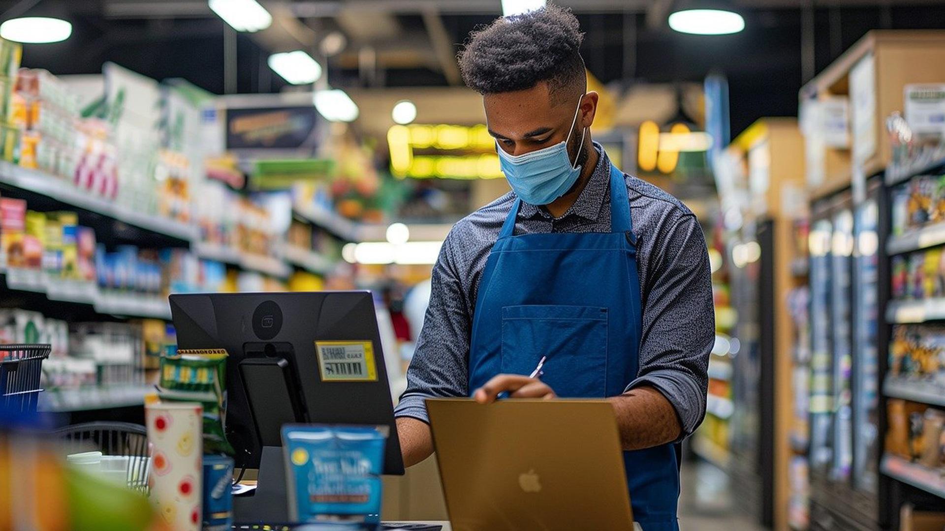 Trabajador de un supermercado