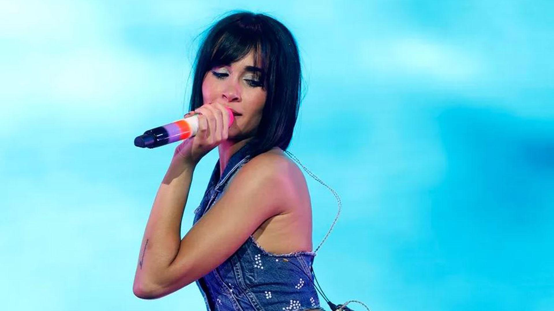 La cantante Aitana durante un concierto anterior en Madrid