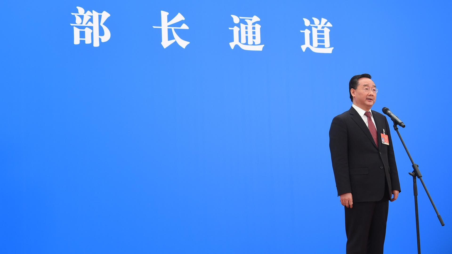 Tang Renjian, ministro de Agricultura de China, en una fotografía de archivo