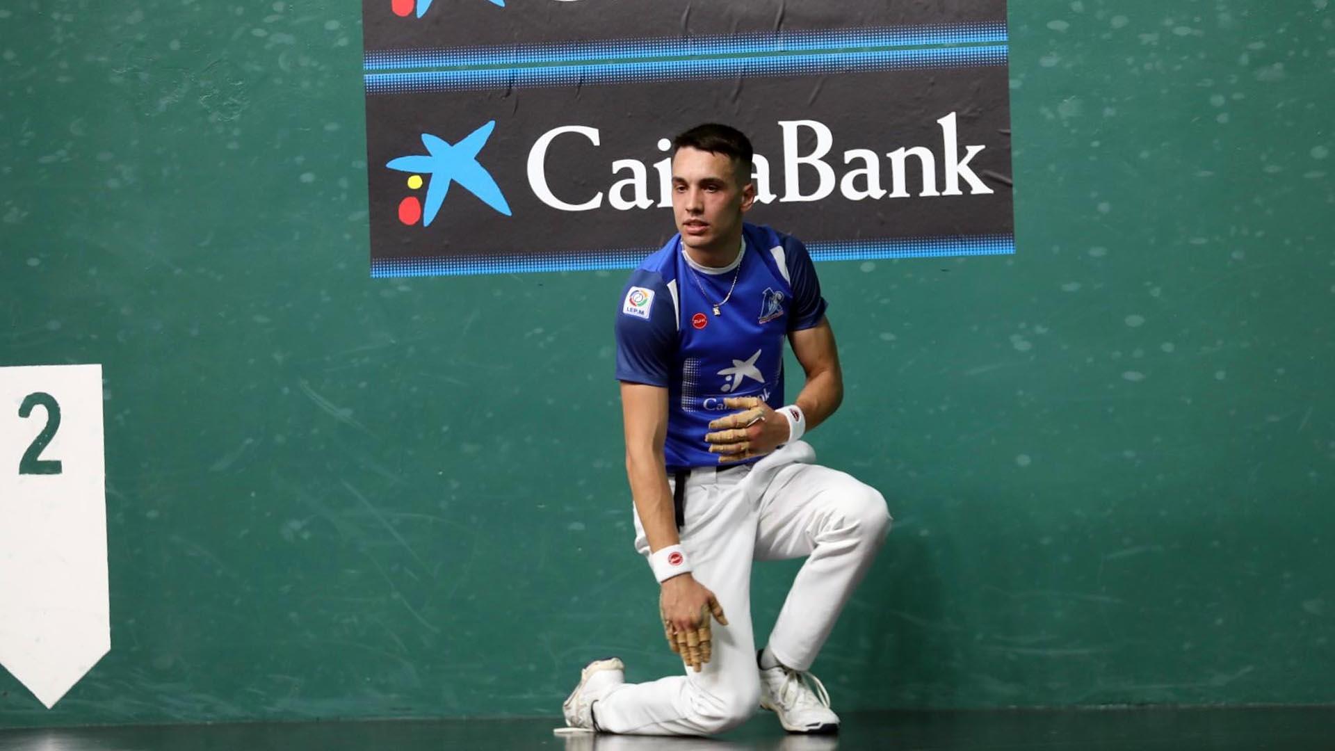 Primera semifinal del Manomanista entre Unai Laso y Javier Zabala en el frontón Labrit