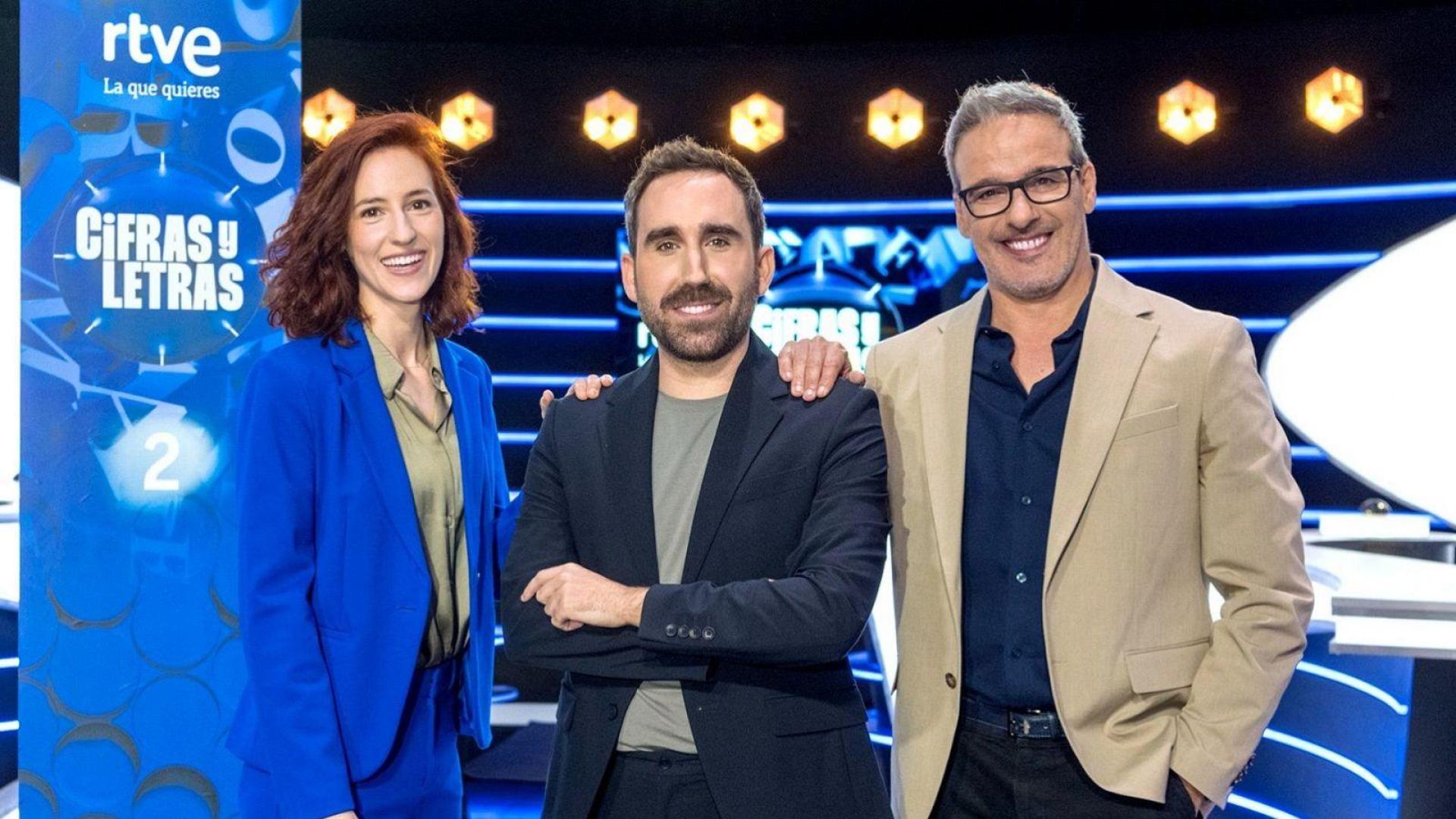 Elena Herraiz, Aitor Albizua y David Calle en 'Cifras y Letras'