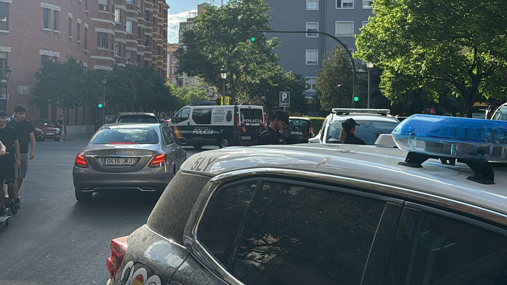 Calle Albacete de Valencia, zona donde un hombre ha matado a otro a puñaladas este martes