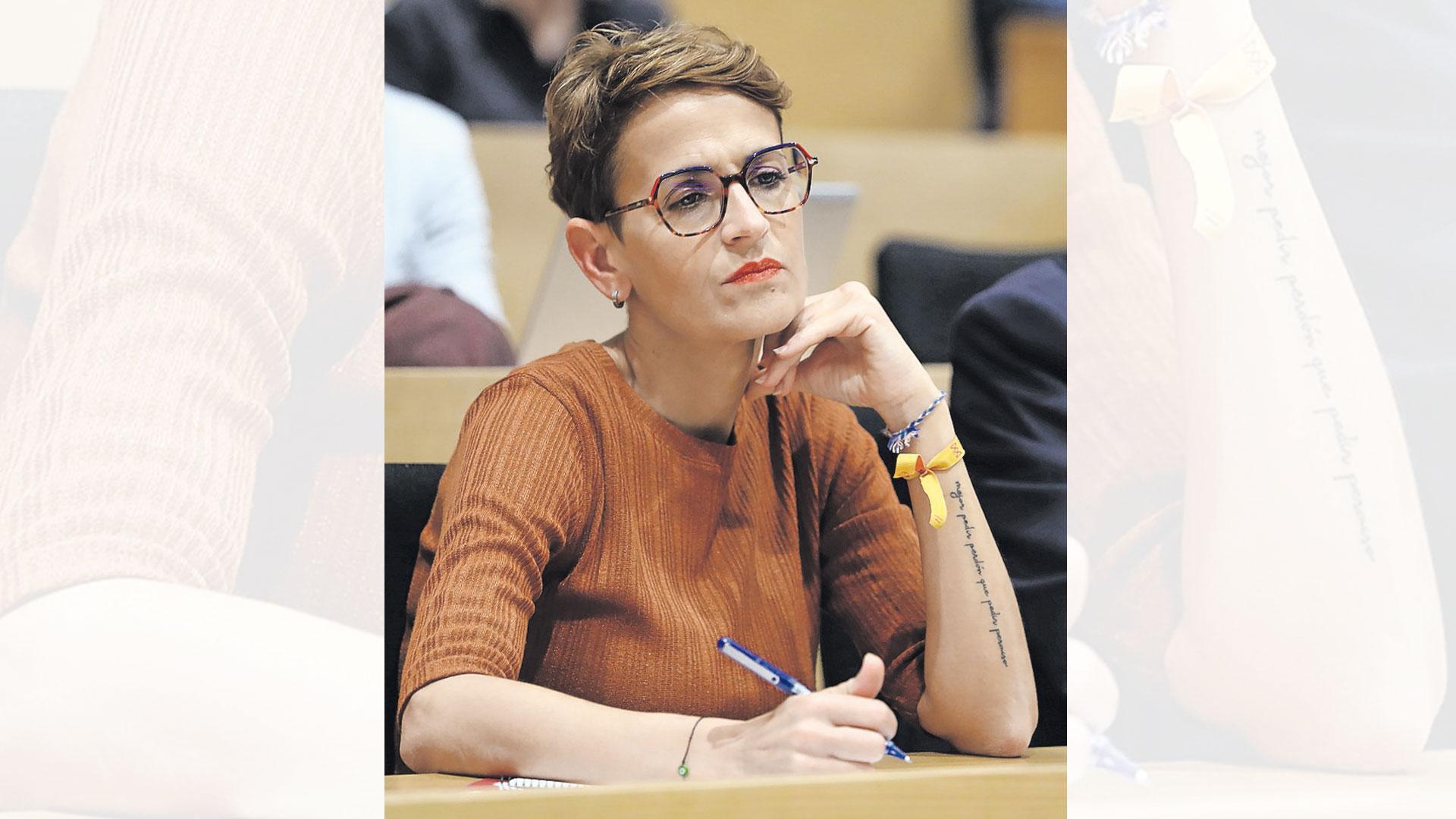 María Chivite, en las jornadas 'El impacto de la desinformación en las elecciones europeas'.