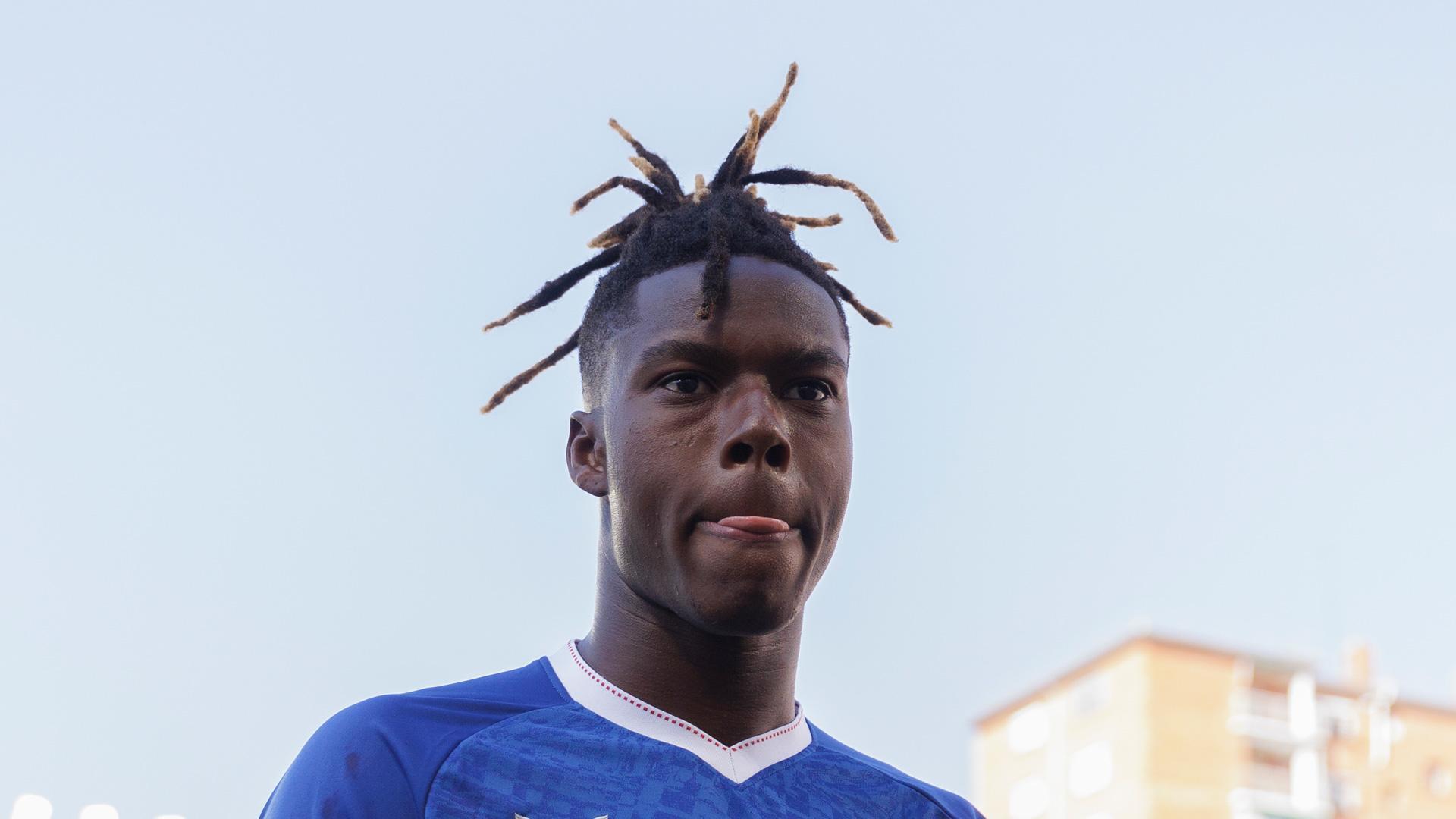 Nico Williams, en el encuentro frente al Rayo Vallecano