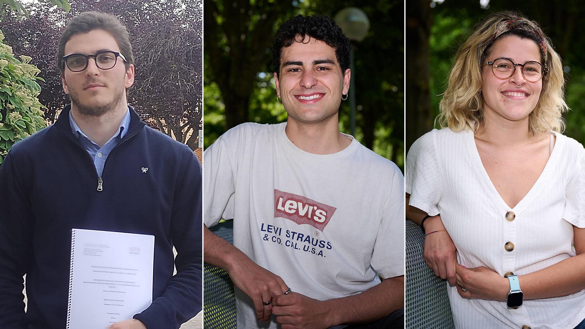 Álvaro Gurbindo, Oier Santamaría y Anne Garmendia