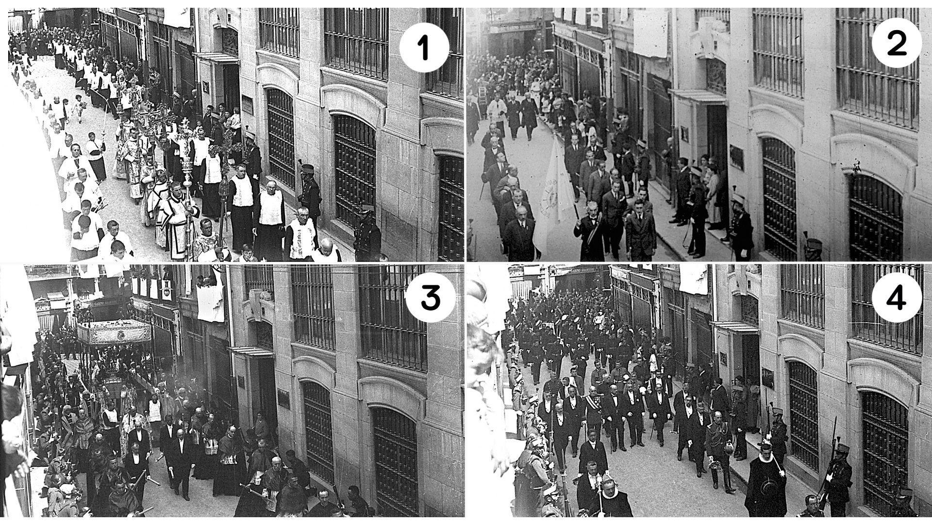 La procesión del Corpus de hace un siglo