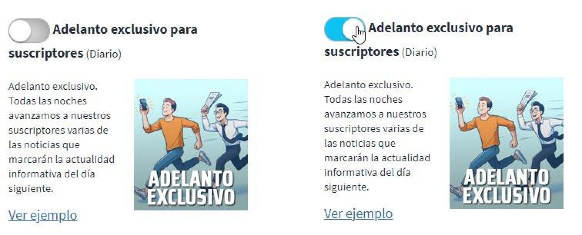 Para recibirlo, sólo hay que activar la pestaña del Adelanto exclusivo para suscriptores