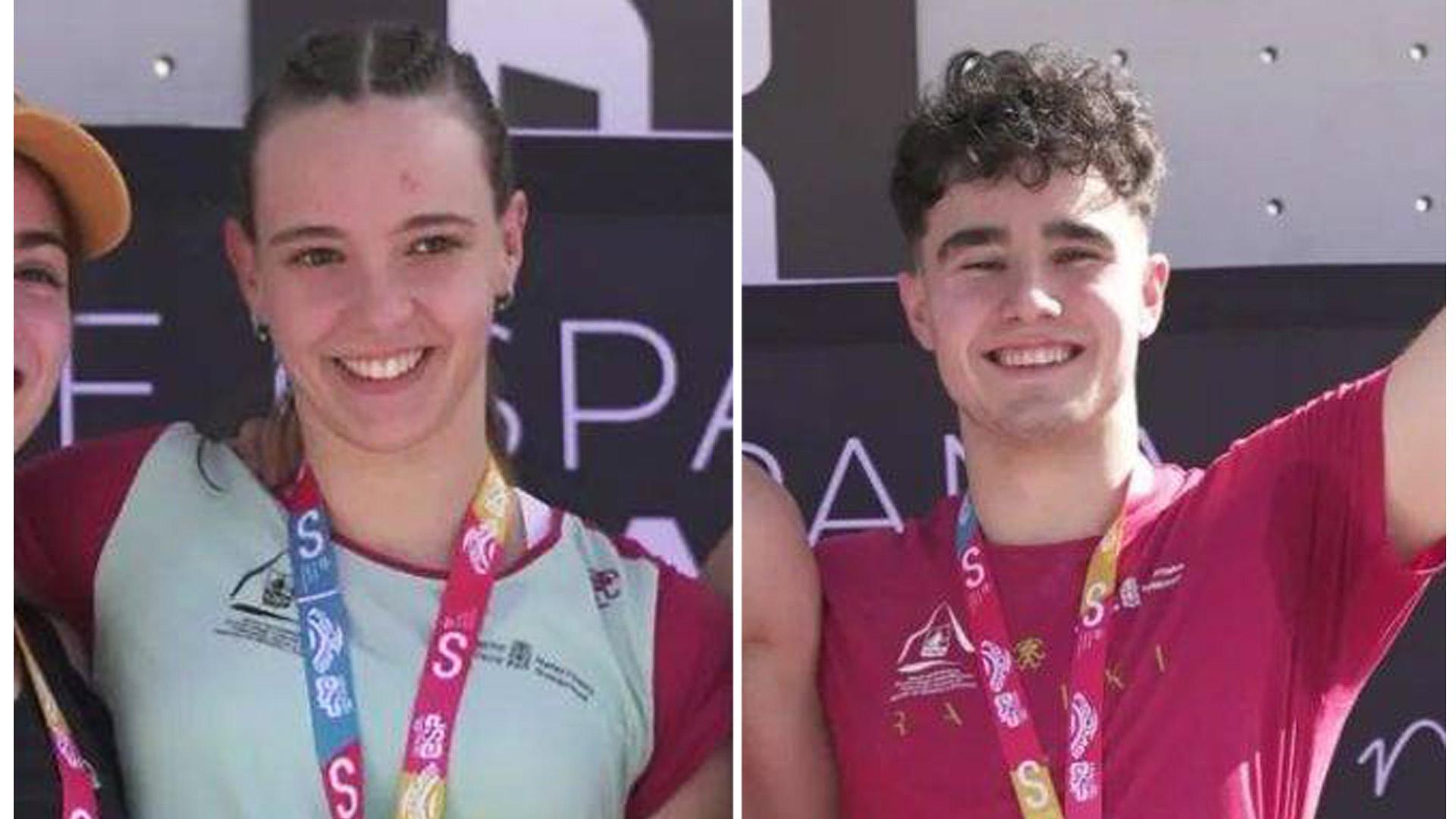 Leire Ruiz de Argandoña (izda.) y Unax Uterga Flamarique (dcha.)
