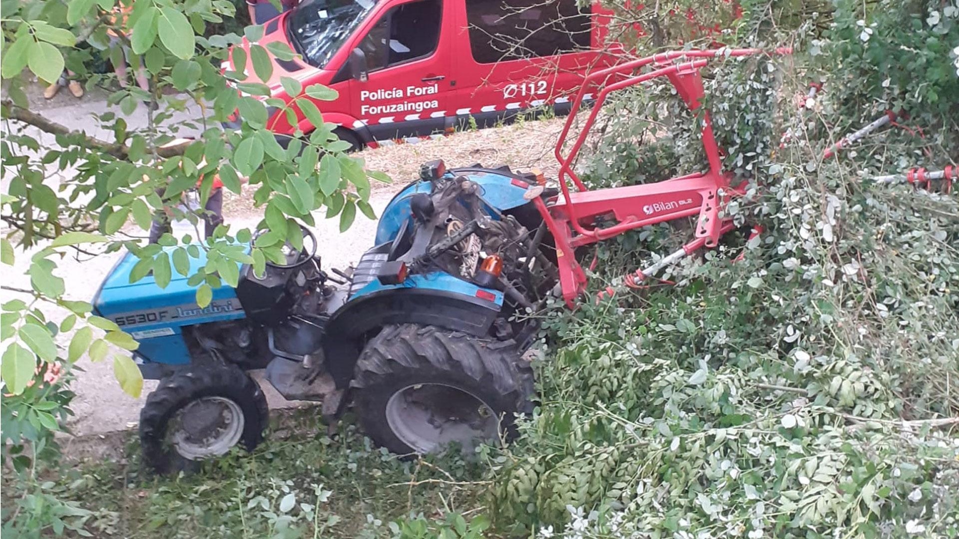 Tractor del fallecido
