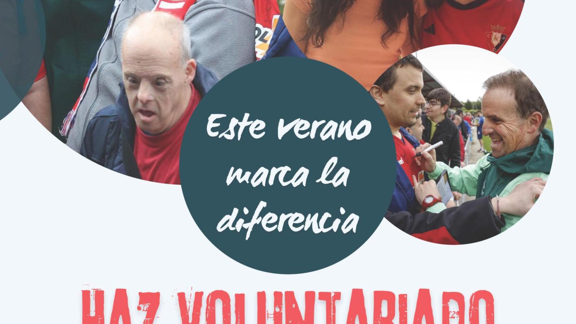 Cartel de la campaña de captación de voluntariado de Anfas Navarra