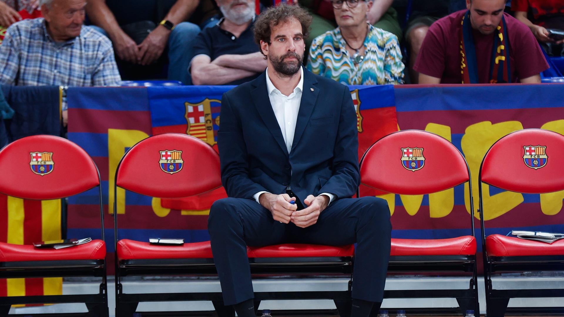 El técnico del Barça, Roger Grimau