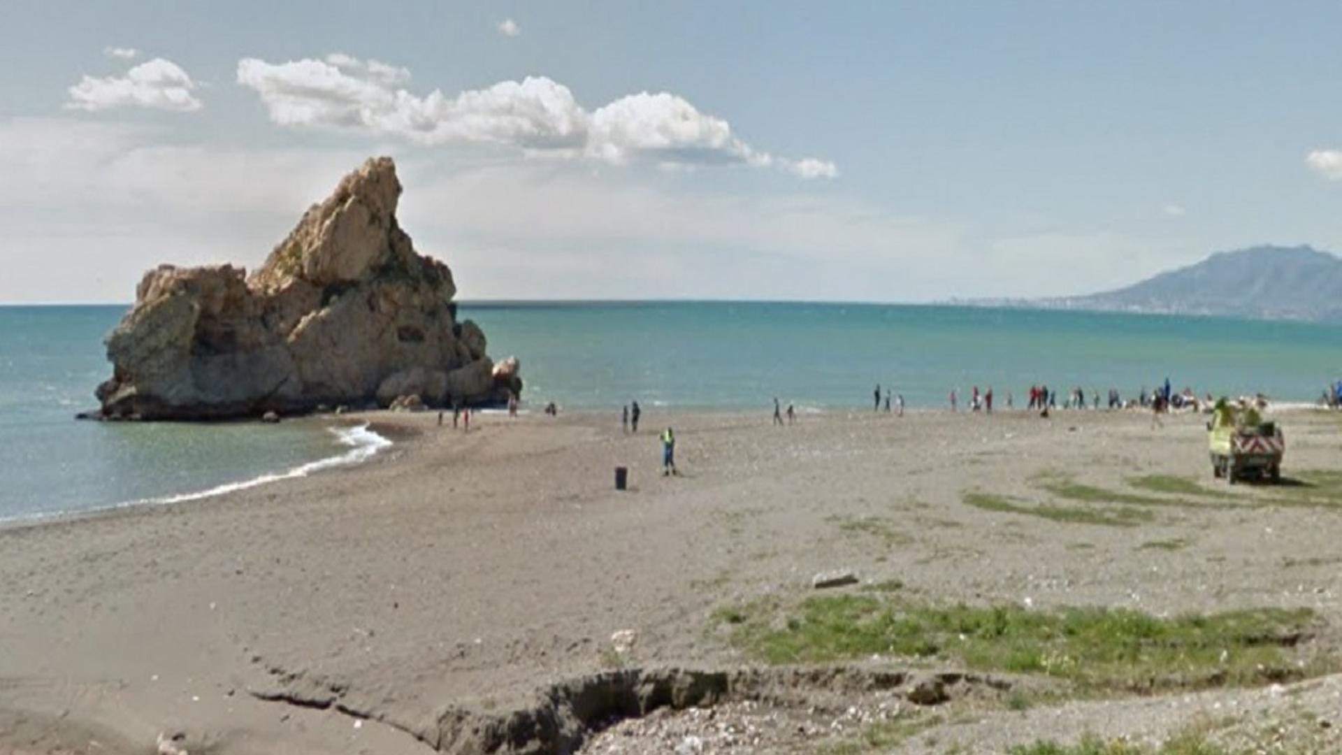 Playa Peñón del Cuervo de Málaga
