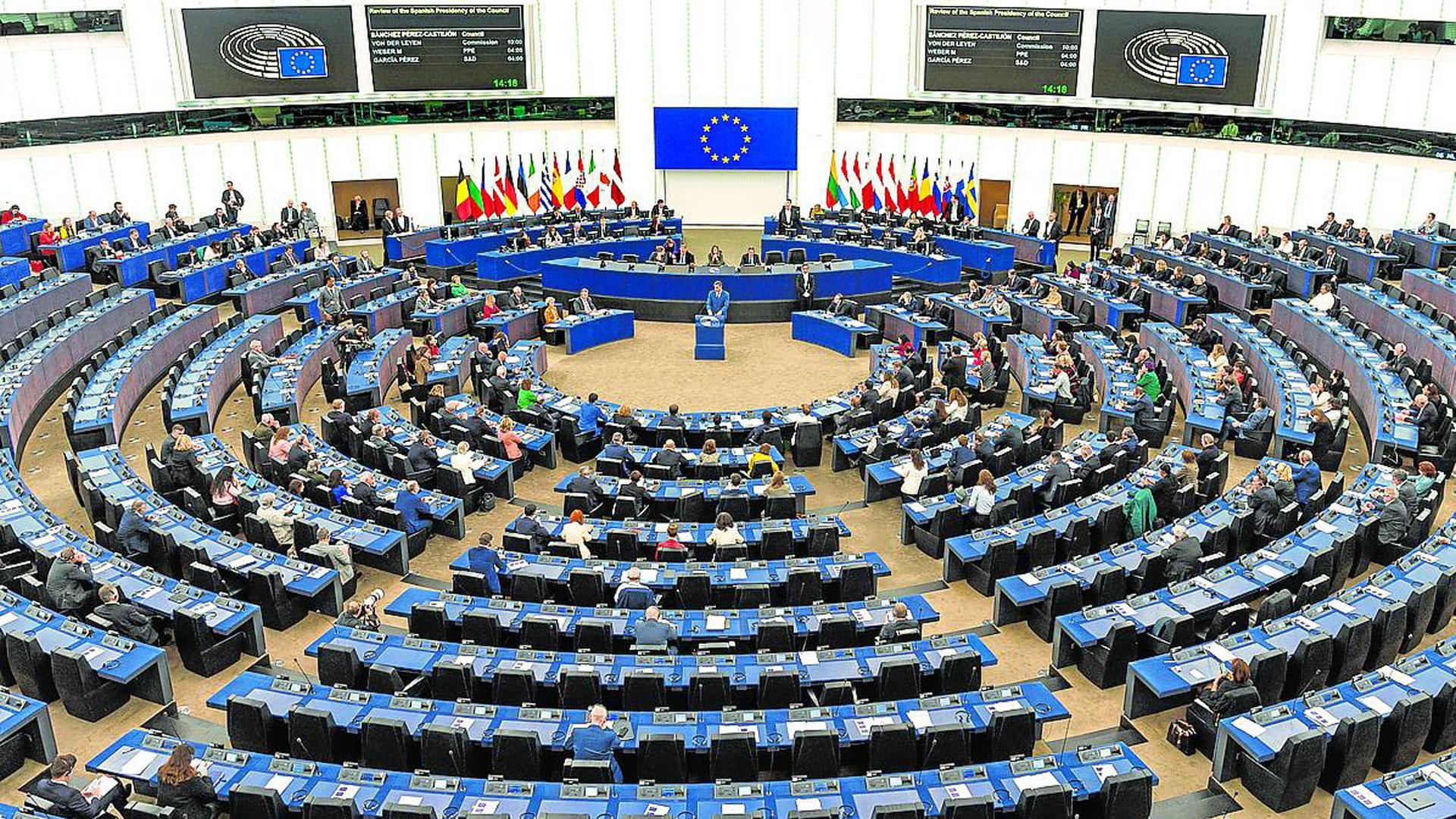 Una imagen del hemiciclo del Parlamento Europeo