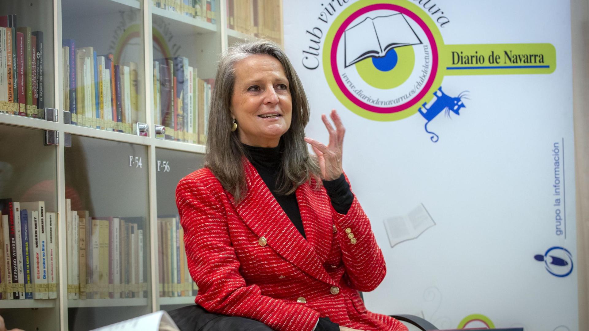Isabel San Sebastián, en una visita anterior al Club de Lectura de Diario de Navarra.