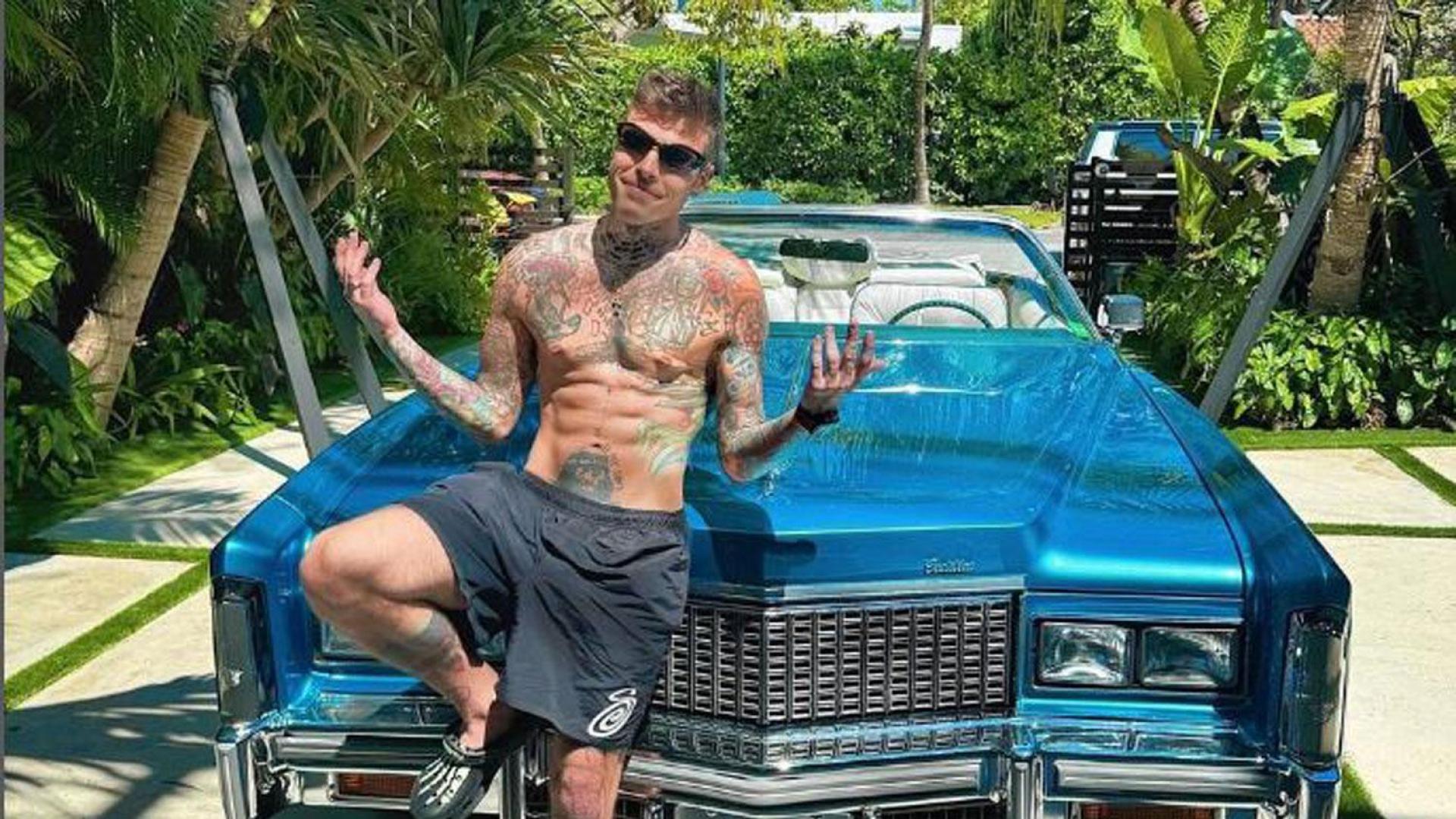 El rapero Fedez en una foto compartida en su perfil de Instagram